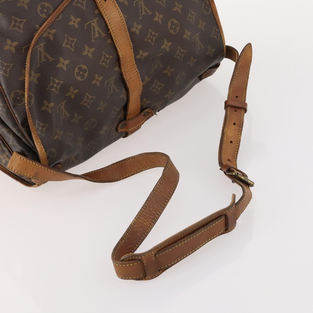 LOUIS VUITTON Monogram Saumur 35 Shoulder Bag M42254 LV Auth bs33791