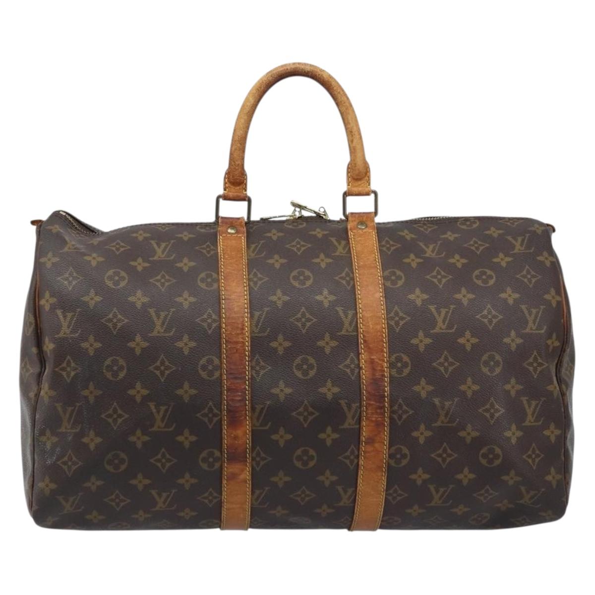 LOUIS VUITTON Monogram Keepall 45 Boston Bag M41428 LV Auth bs33797