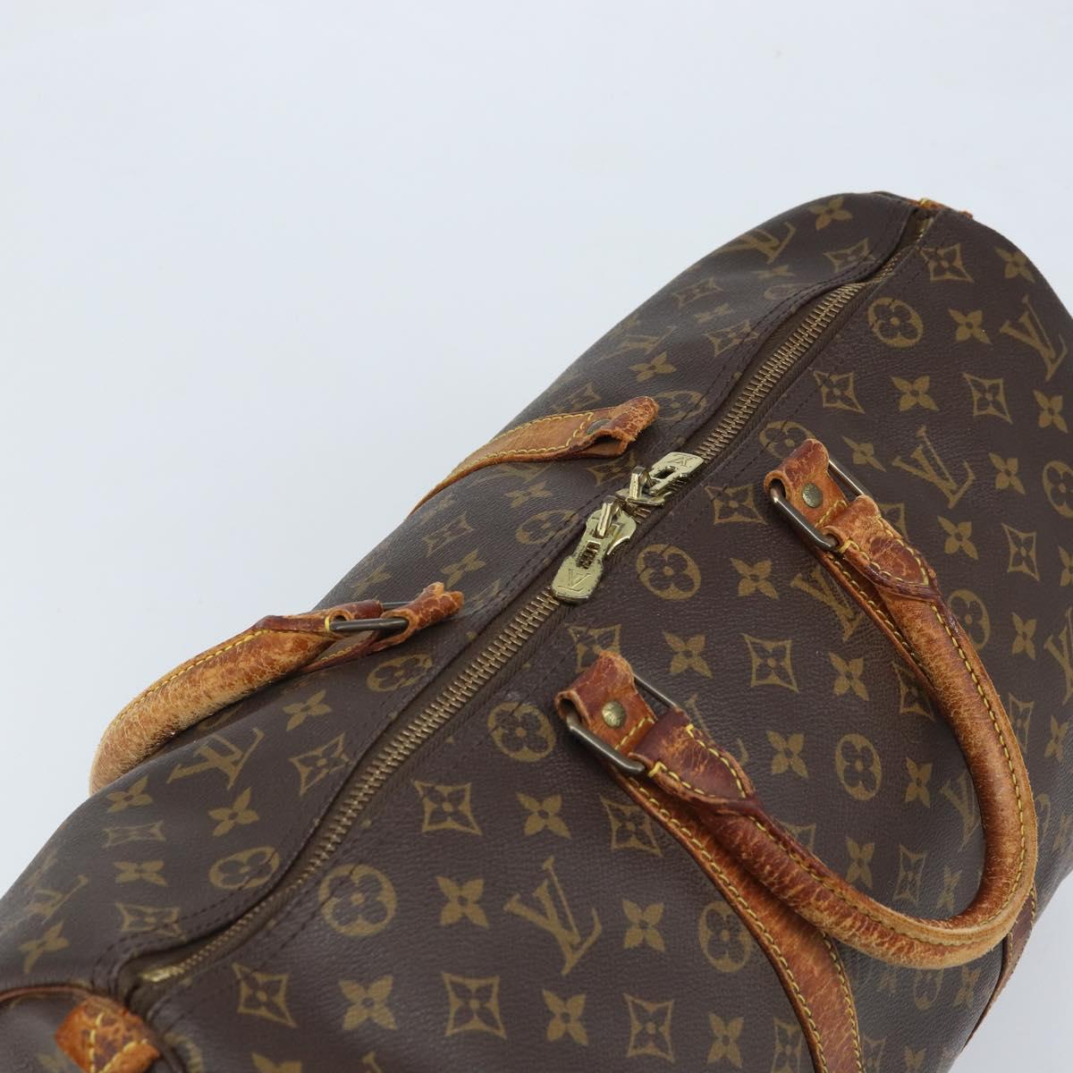 LOUIS VUITTON Monogram Keepall 45 Boston Bag M41428 LV Auth bs33797