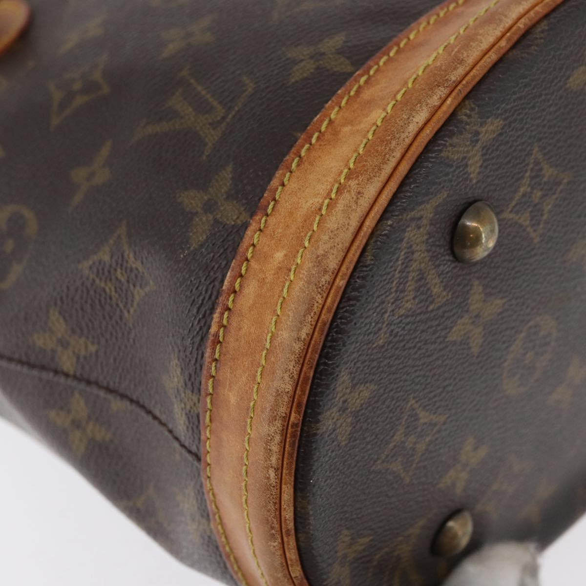 LOUIS VUITTON Monogram Bucket PM Shoulder Bag M42238 LV Auth bs33798