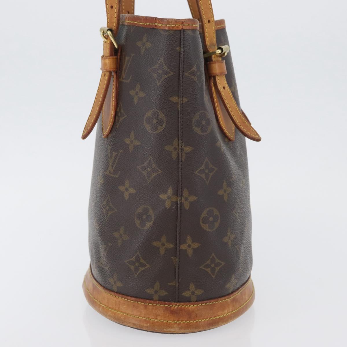 LOUIS VUITTON Monogram Bucket PM Shoulder Bag M42238 LV Auth bs33798