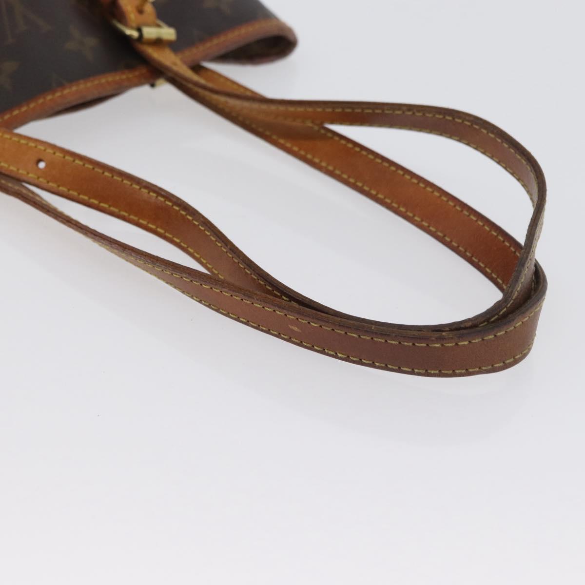 LOUIS VUITTON Monogram Bucket PM Shoulder Bag M42238 LV Auth bs33798