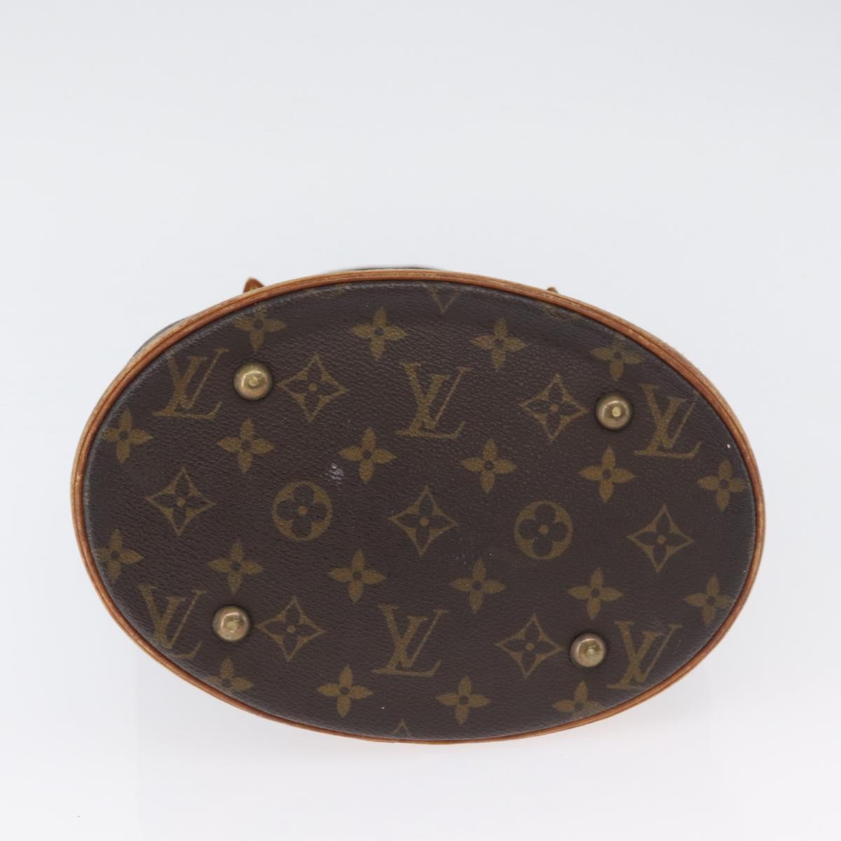 LOUIS VUITTON Monogram Bucket PM Shoulder Bag M42238 LV Auth bs33798