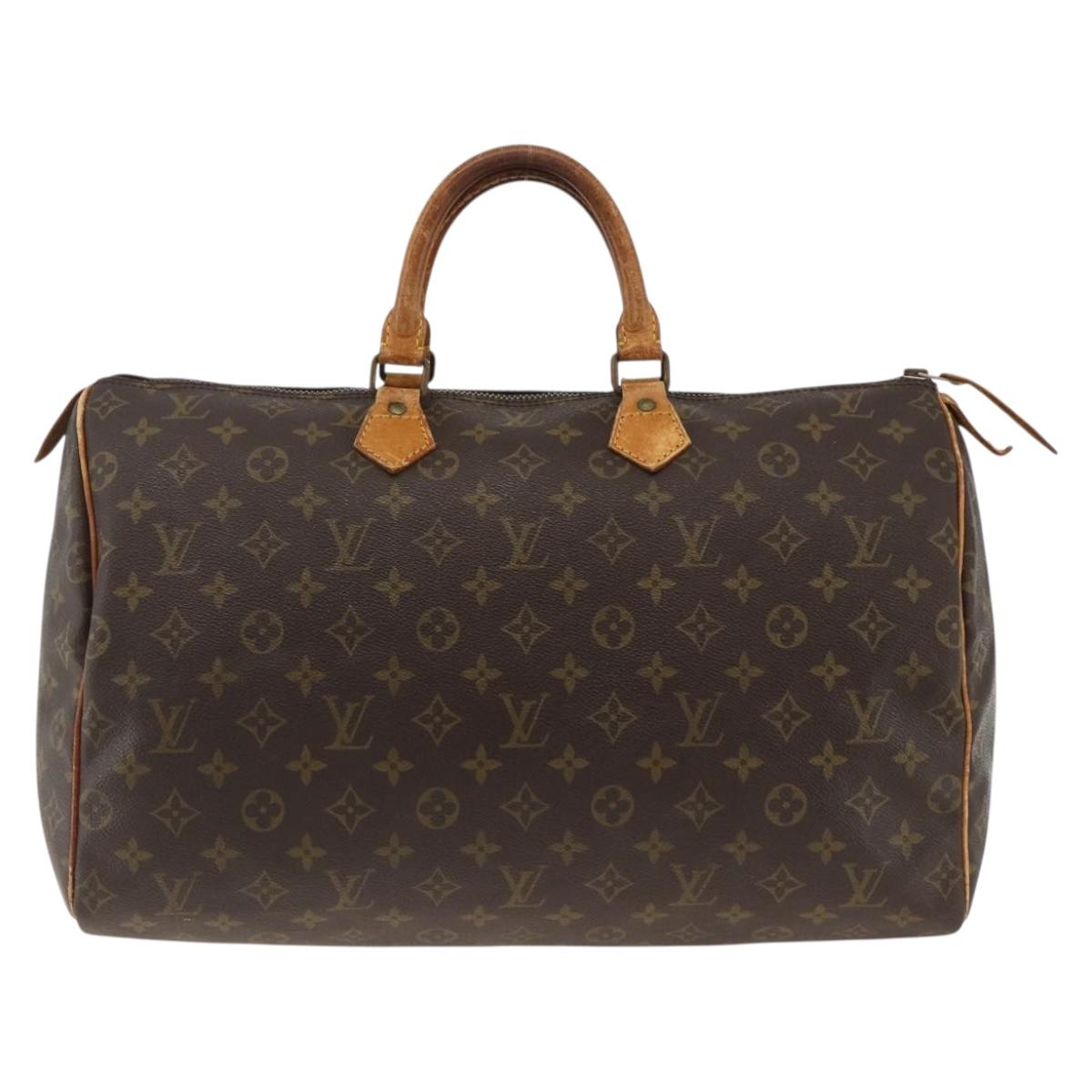 LOUIS VUITTON Monogram Speedy 40 Hand Bag M41522 LV Auth bs33801