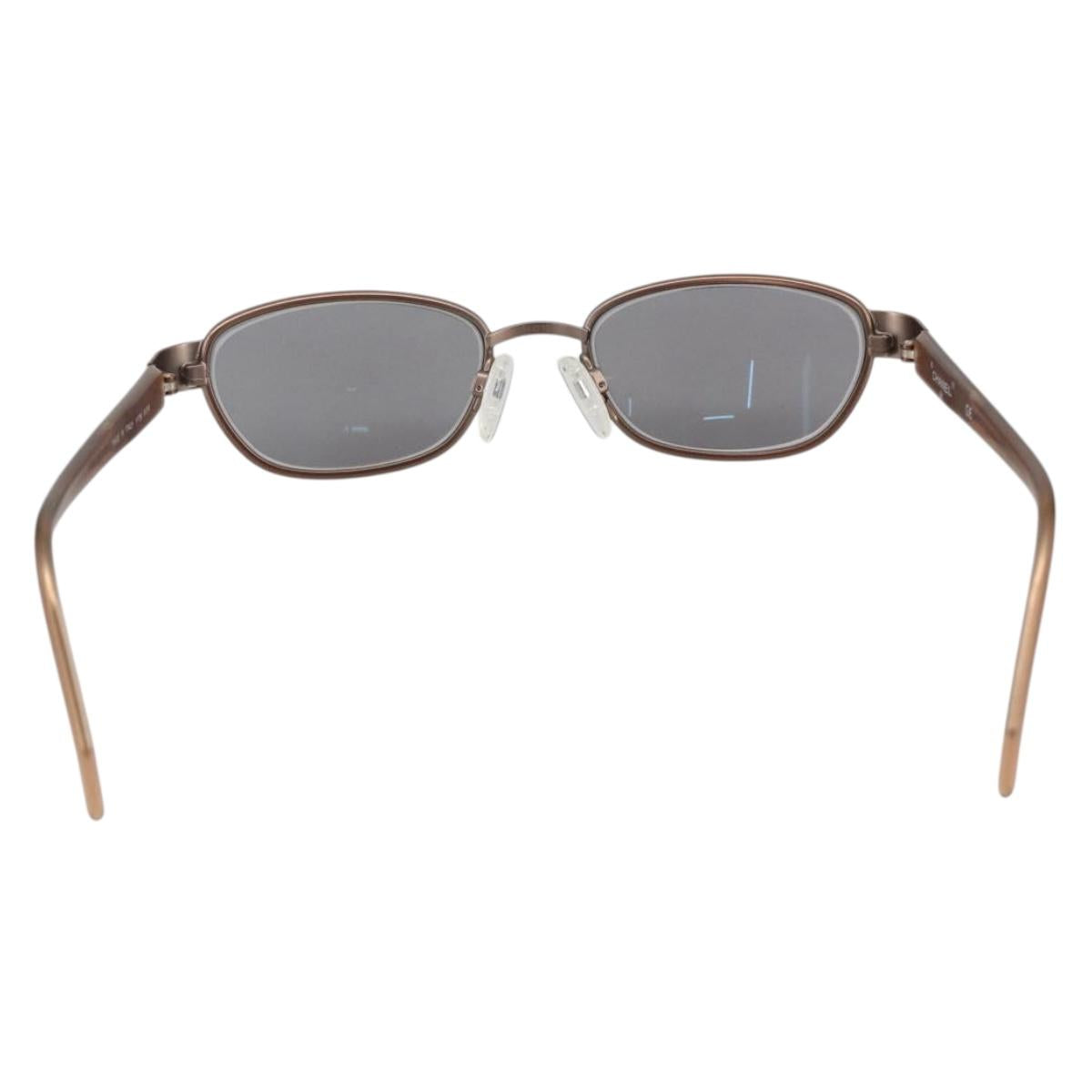 CHANEL Sunglasses plastic Bronze CC Auth bs33807