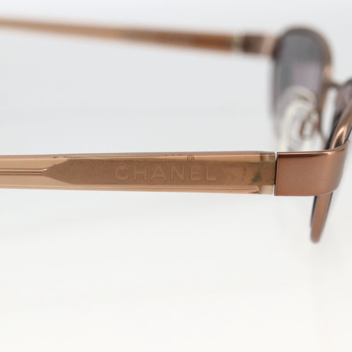 CHANEL Sunglasses plastic Bronze CC Auth bs33807