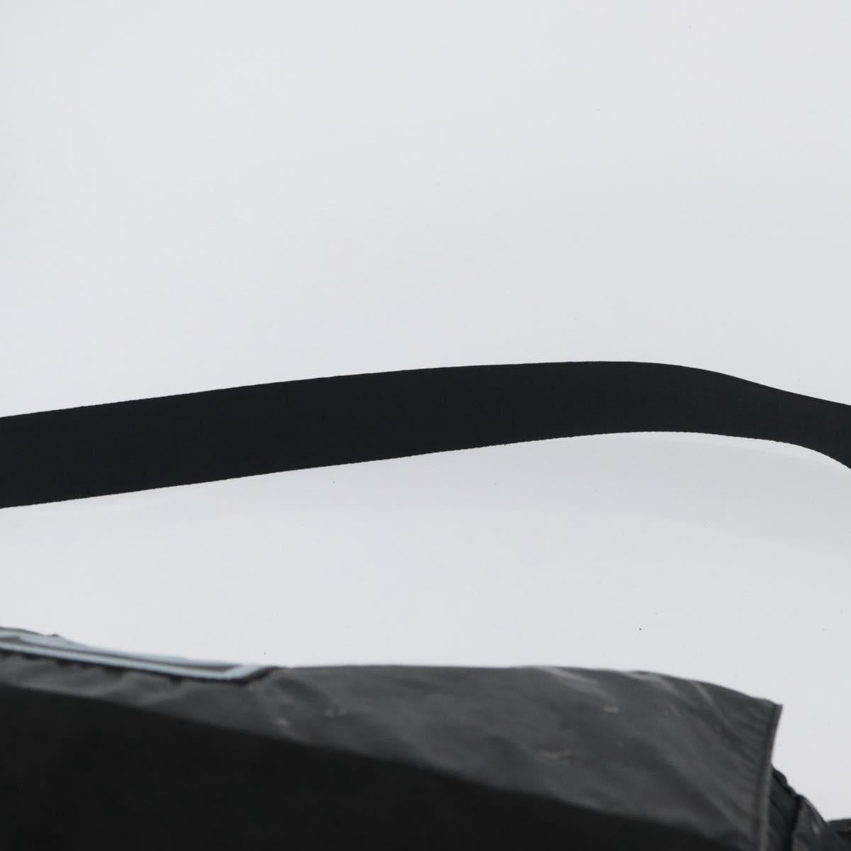 CHANEL Shoulder Bag Patent leather Black Silver CC Auth bs33829