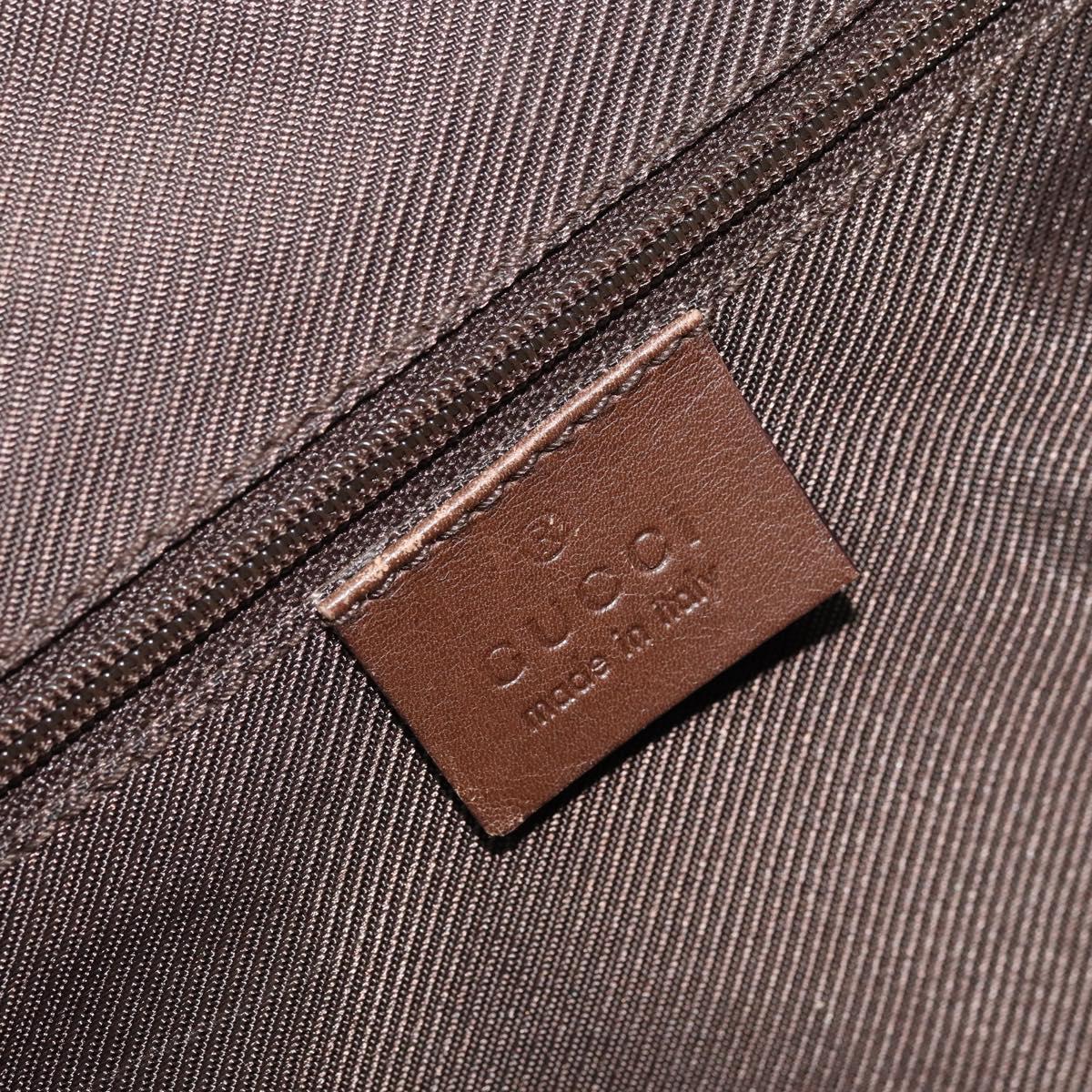 GUCCI GG Canvas Hand Bag Beige Gold 002 1122 2684 Auth bs33846