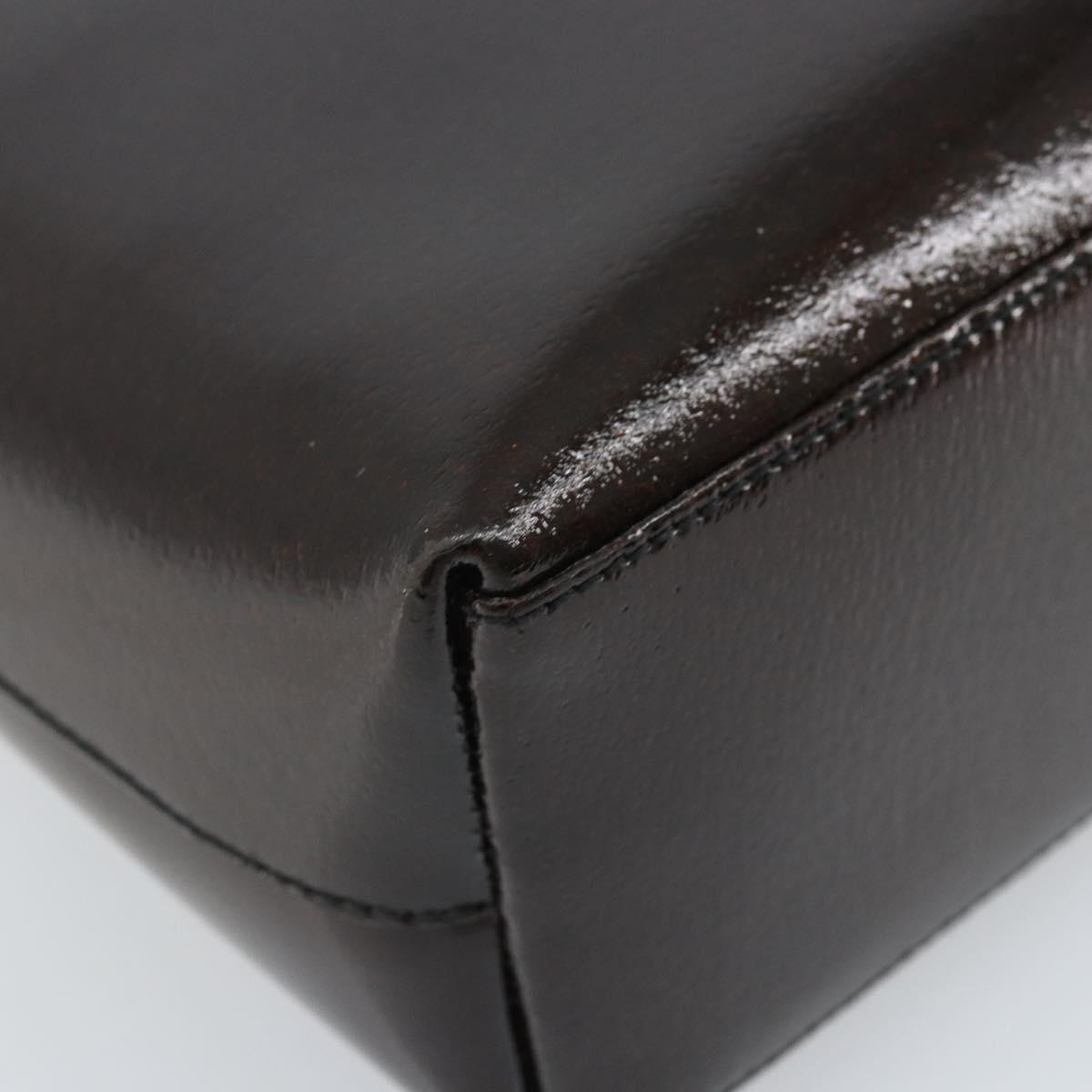 GUCCI Tote Bag Leather Brown 001 2058 3021 Auth bs33849