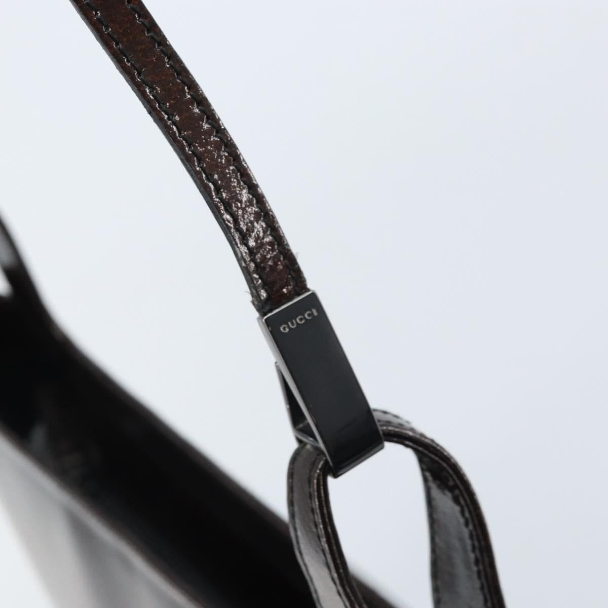 GUCCI Tote Bag Leather Brown 001 2058 3021 Auth bs33849
