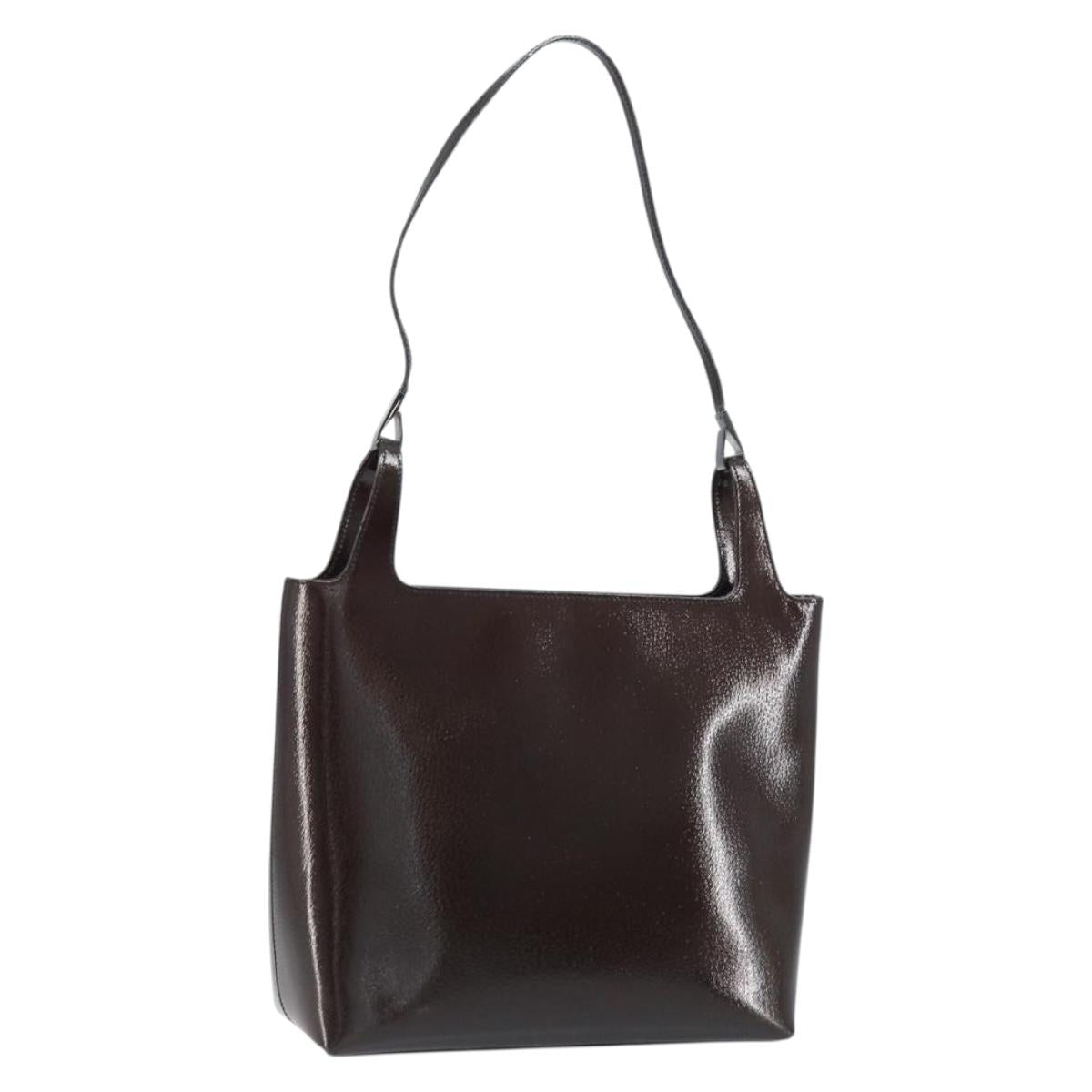 GUCCI Tote Bag Leather Brown 001 2058 3021 Auth bs33849