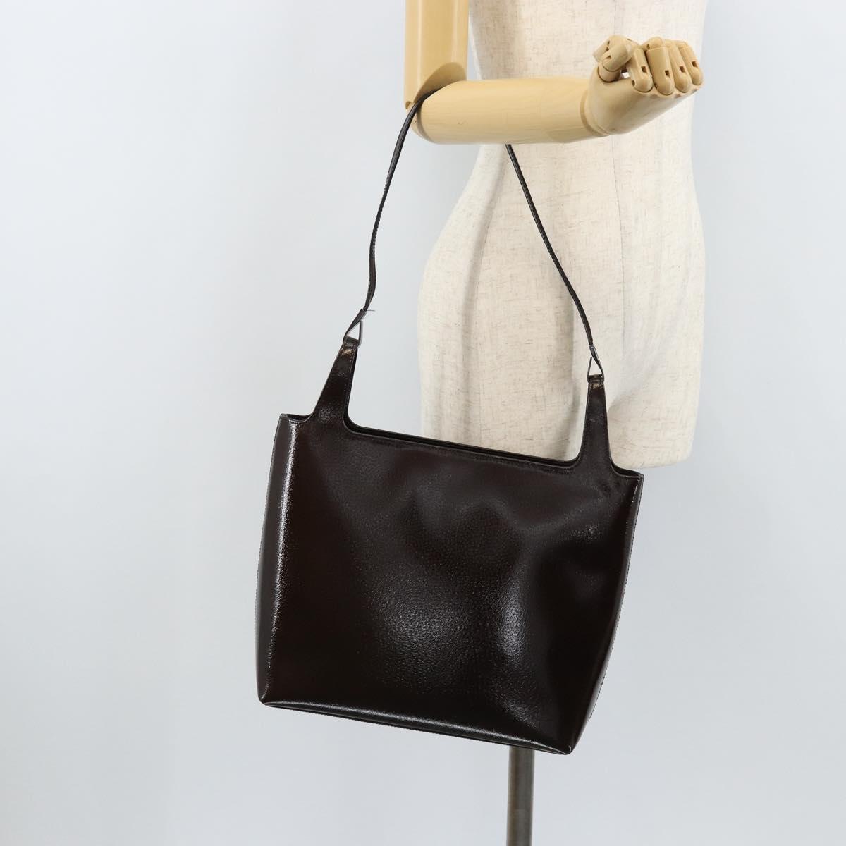 GUCCI Tote Bag Leather Brown 001 2058 3021 Auth bs33849