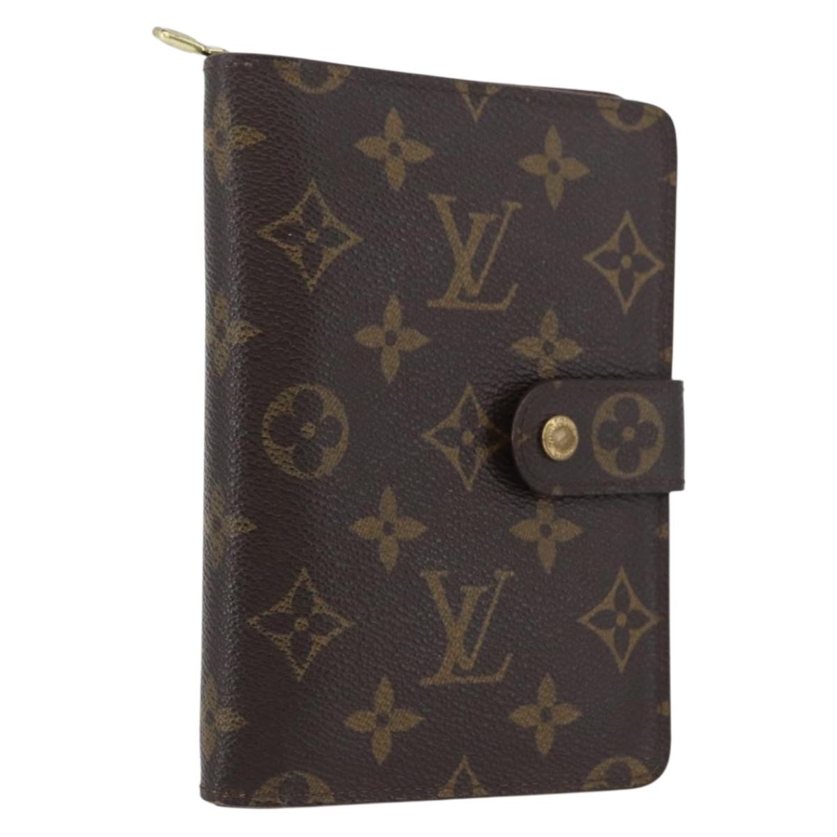 LOUIS VUITTON Monogram Porto Papie Zip Wallet M61207 LV Auth bs33861