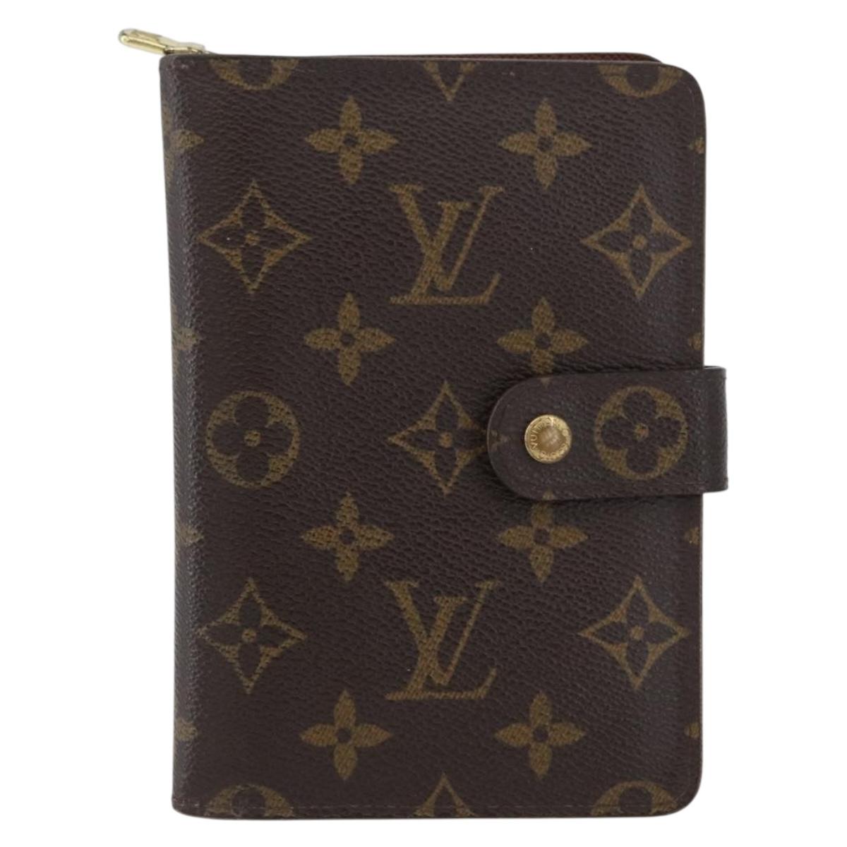 LOUIS VUITTON Monogram Porto Papie Zip Wallet M61207 LV Auth bs33861