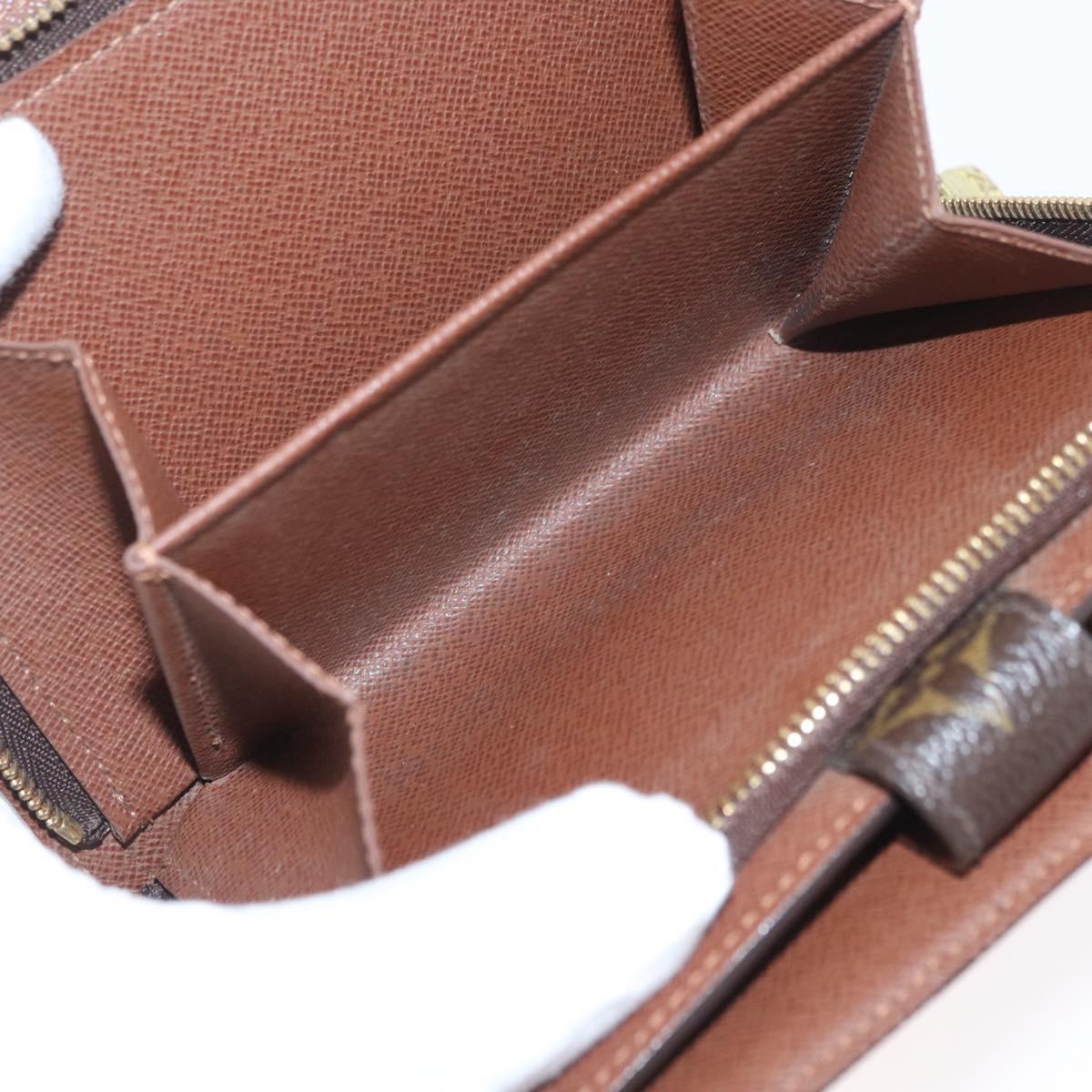 LOUIS VUITTON Monogram Porto Papie Zip Wallet M61207 LV Auth bs33861