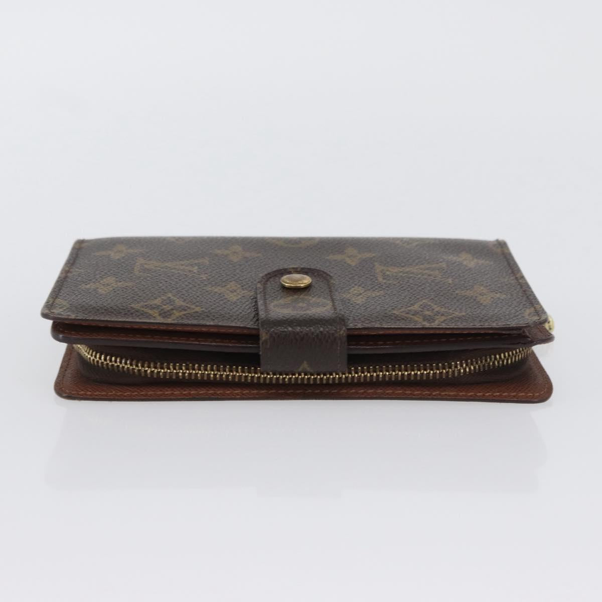 LOUIS VUITTON Monogram Porto Papie Zip Wallet M61207 LV Auth bs33861