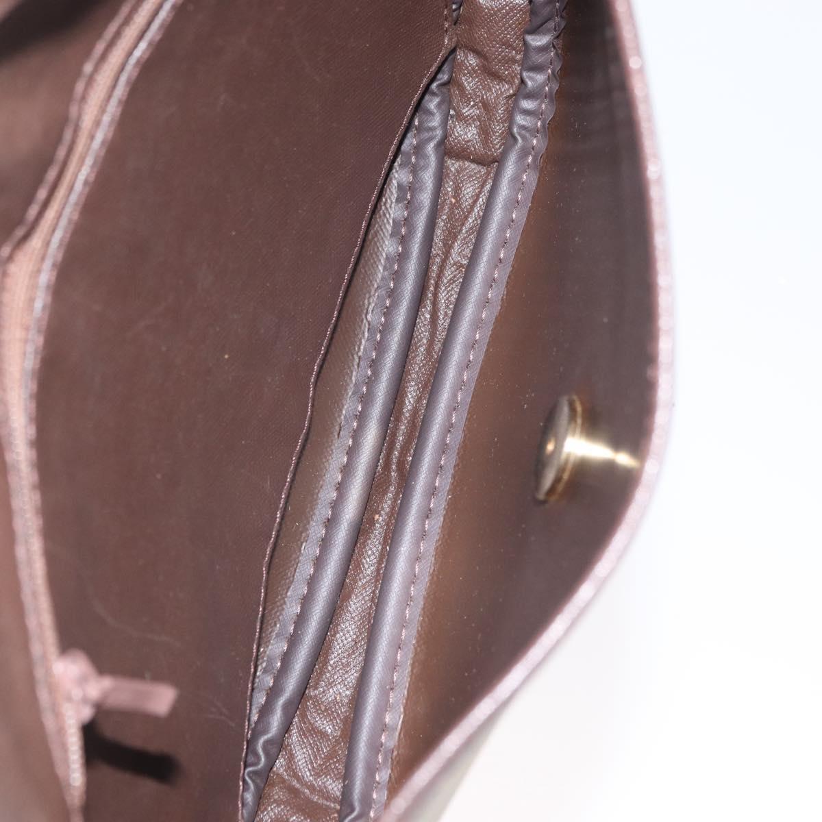 Burberrys Nova Check Shoulder Bag Canvas Brown Gold Auth bs33868