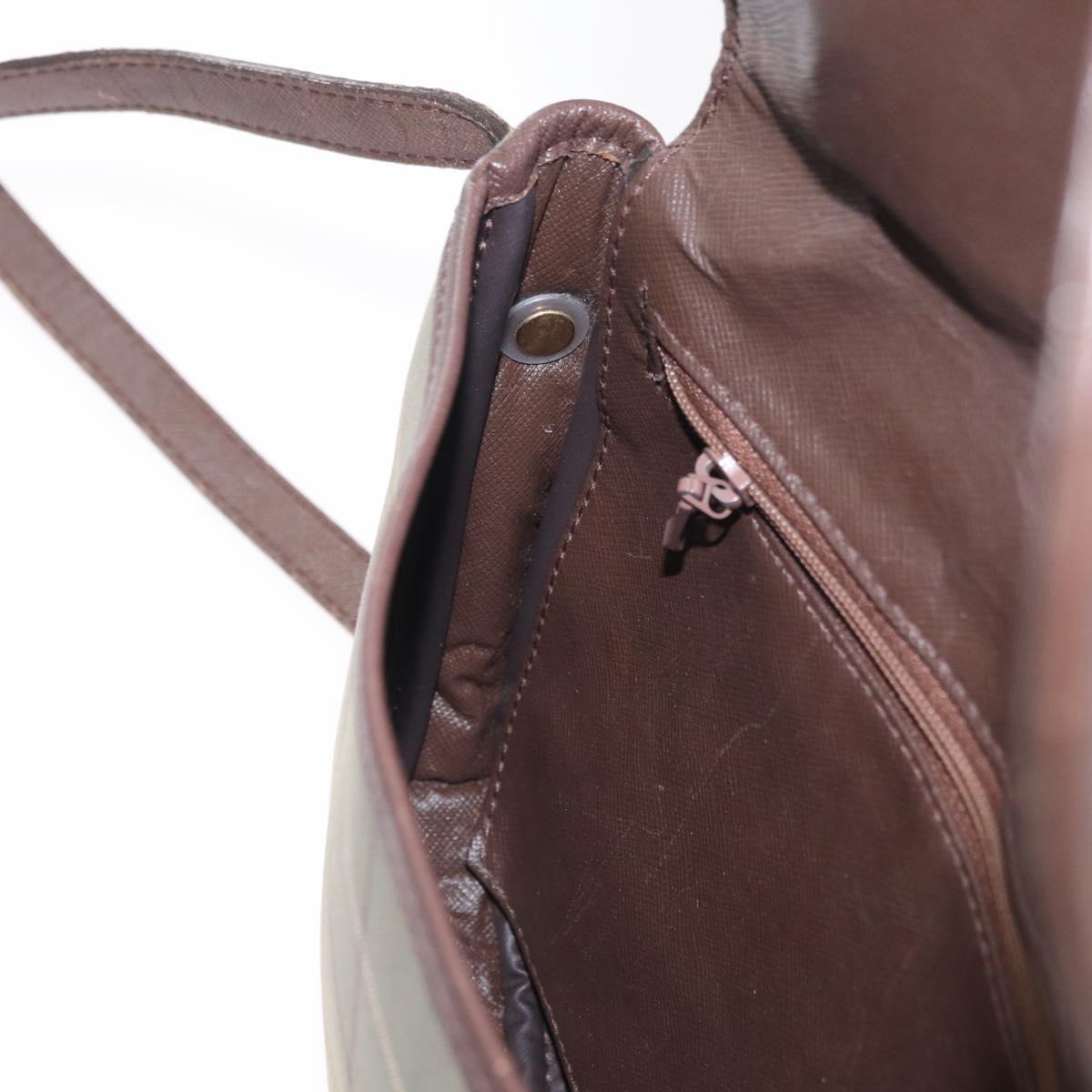 Burberrys Nova Check Shoulder Bag Canvas Brown Gold Auth bs33868