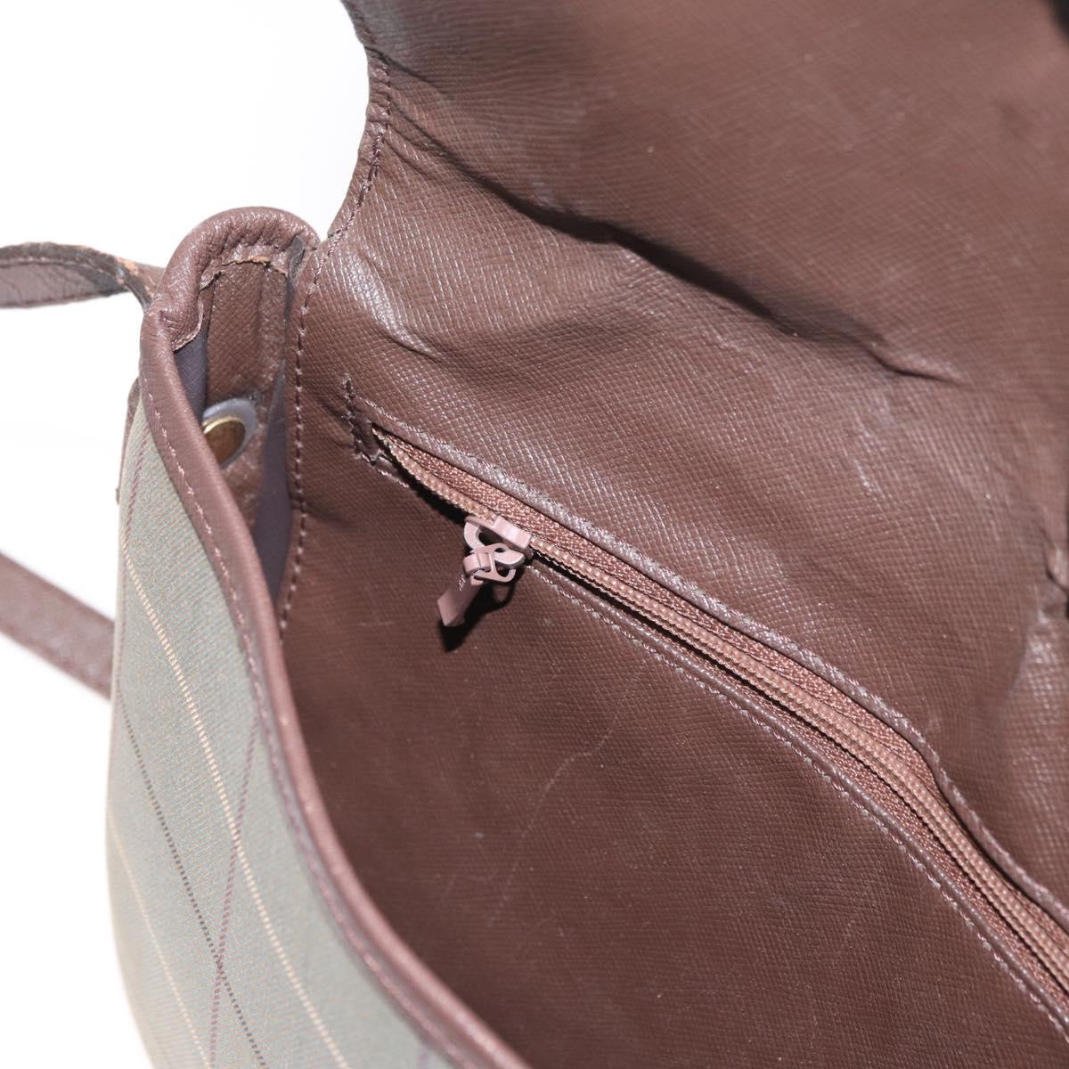 Burberrys Nova Check Shoulder Bag Canvas Brown Gold Auth bs33868
