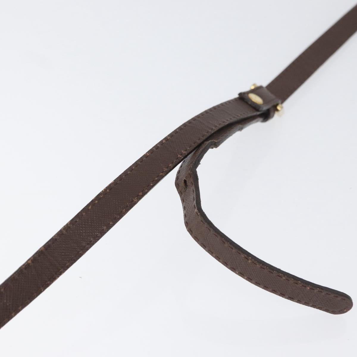 Burberrys Nova Check Shoulder Bag Canvas Brown Gold Auth bs33868