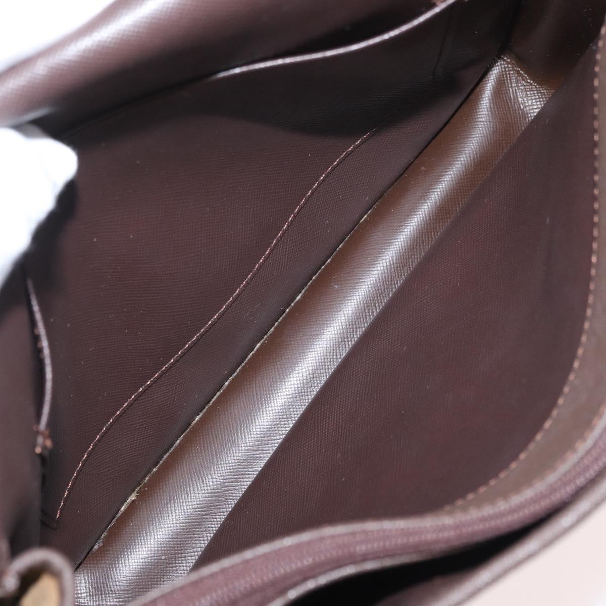 Burberrys Nova Check Shoulder Bag Canvas Brown Gold Auth bs33876