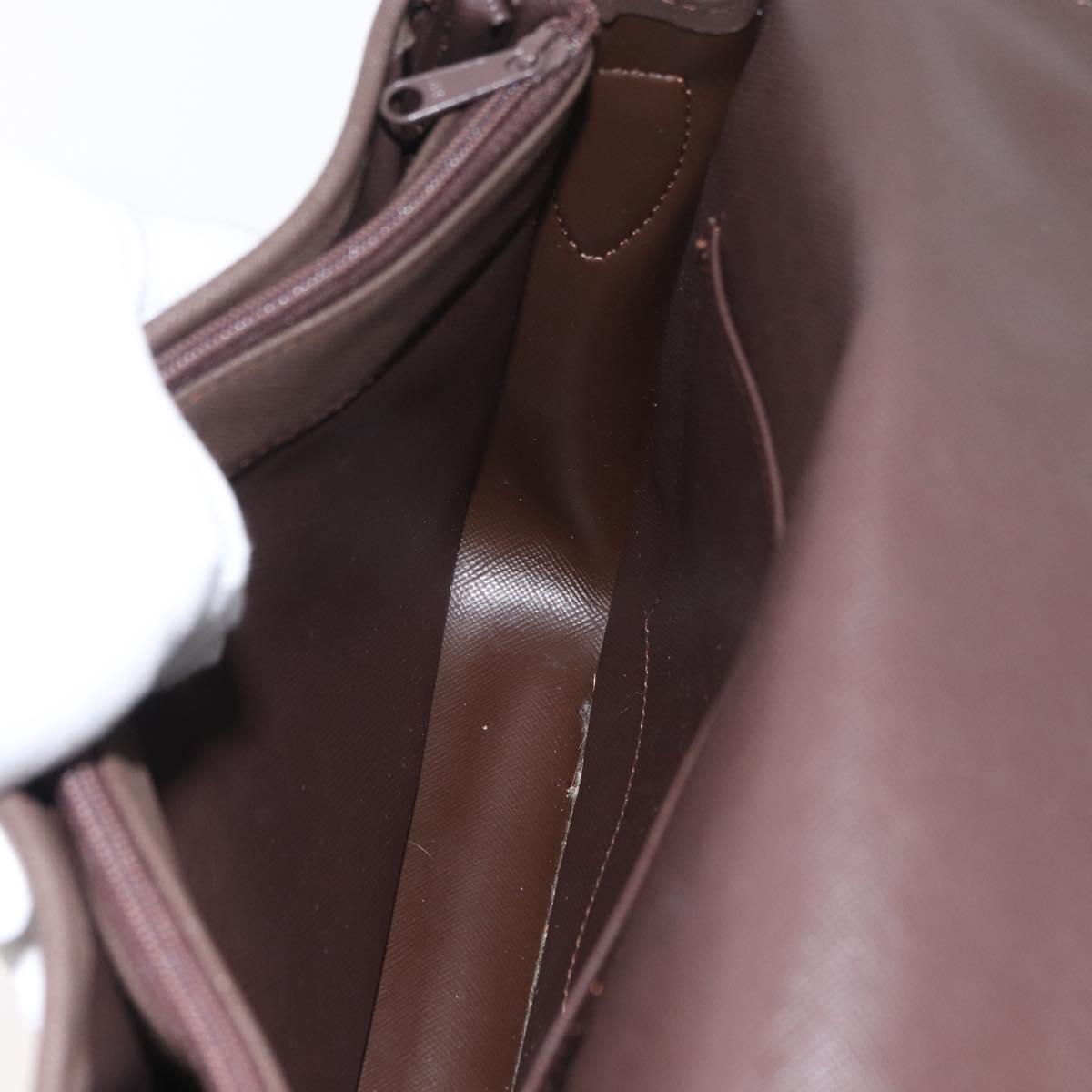 Burberrys Nova Check Shoulder Bag Canvas Brown Gold Auth bs33876