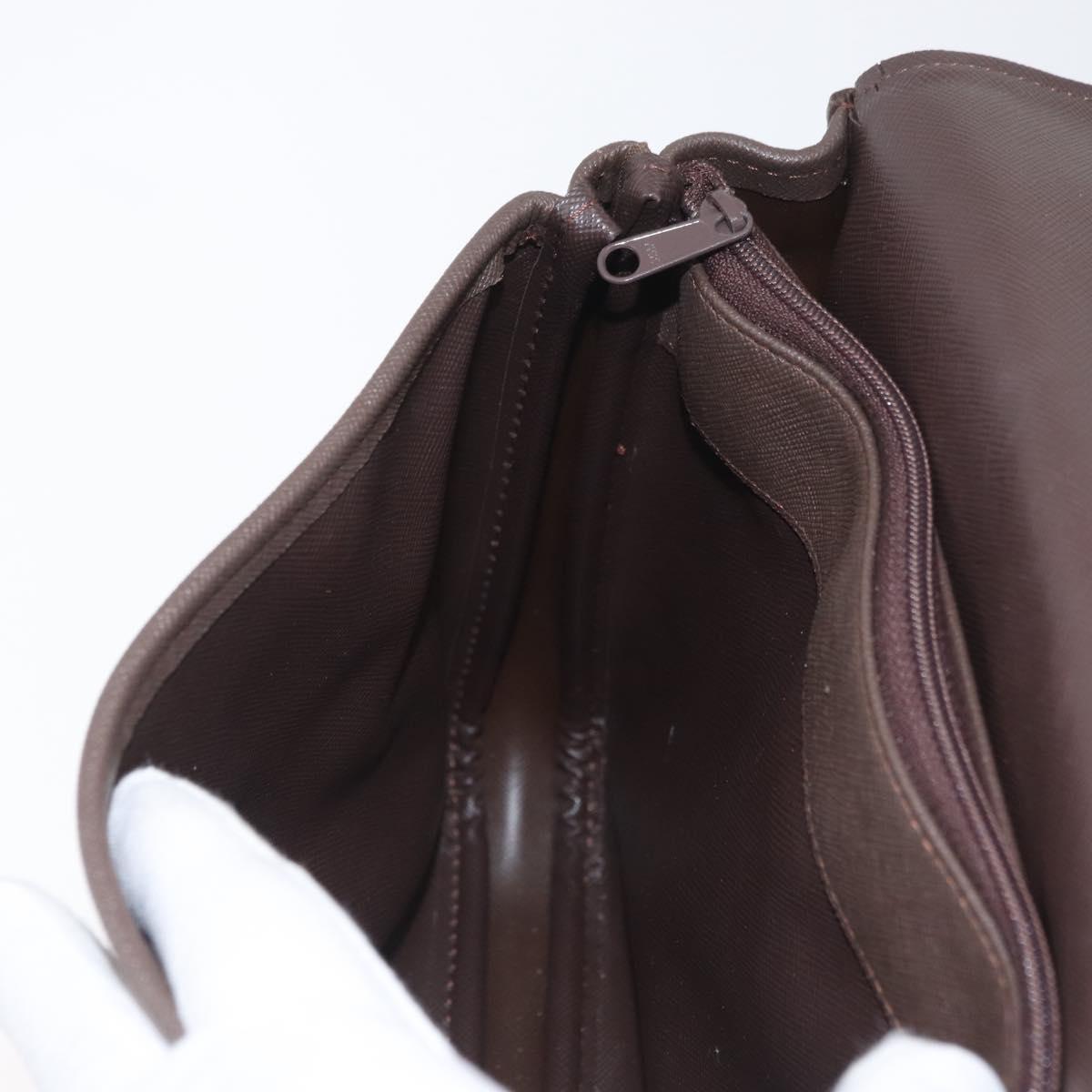 Burberrys Nova Check Shoulder Bag Canvas Brown Gold Auth bs33876