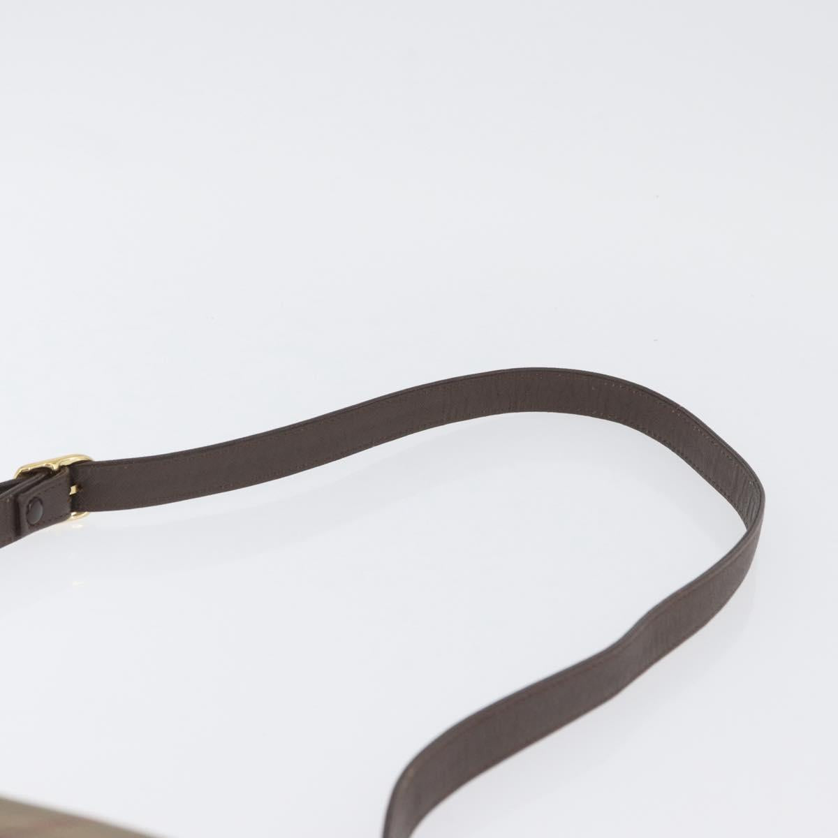 Burberrys Nova Check Shoulder Bag Canvas Brown Gold Auth bs33876