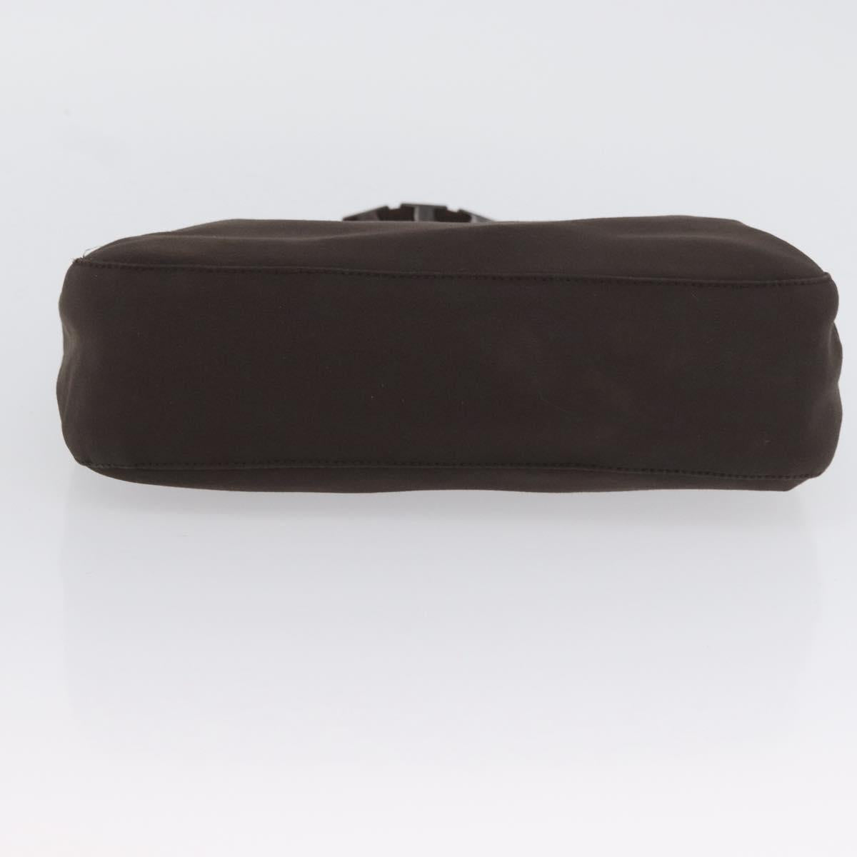 Salvatore Ferragamo Hand Bag Nylon Brown Auth bs33877