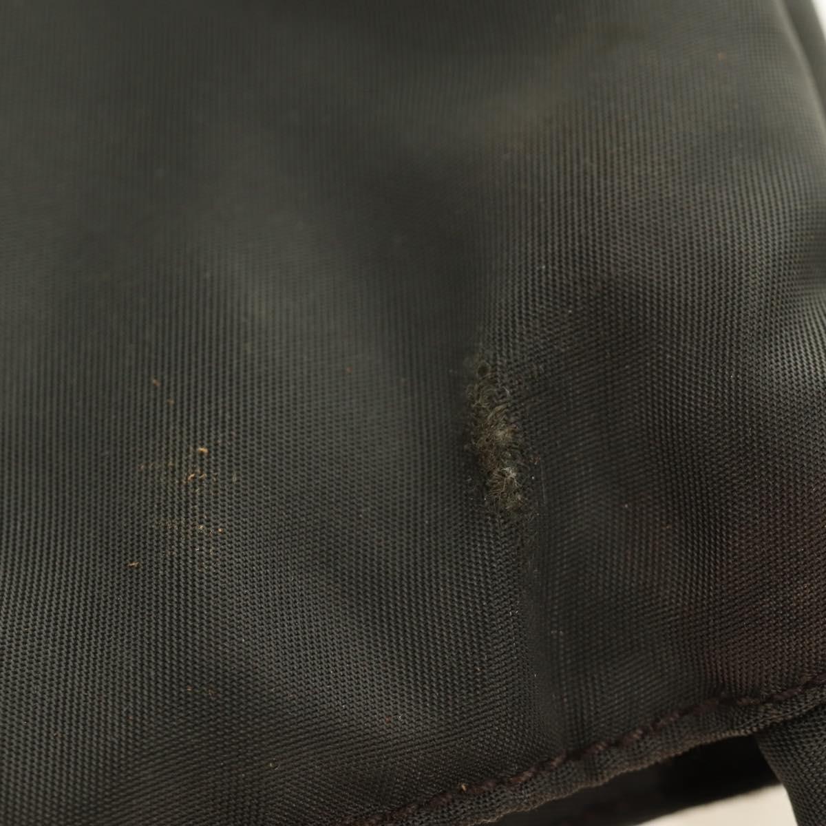 PRADA Hand Bag Nylon Khaki Auth bs33878