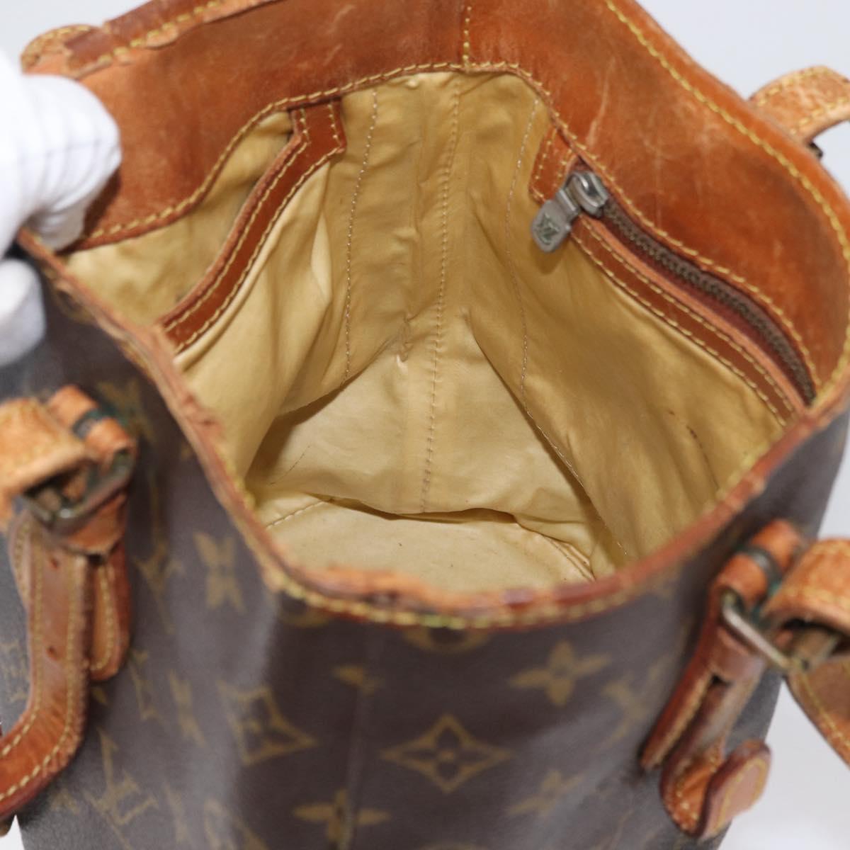 LOUIS VUITTON Monogram Bucket PM Shoulder Bag M42238 LV Auth bs33892