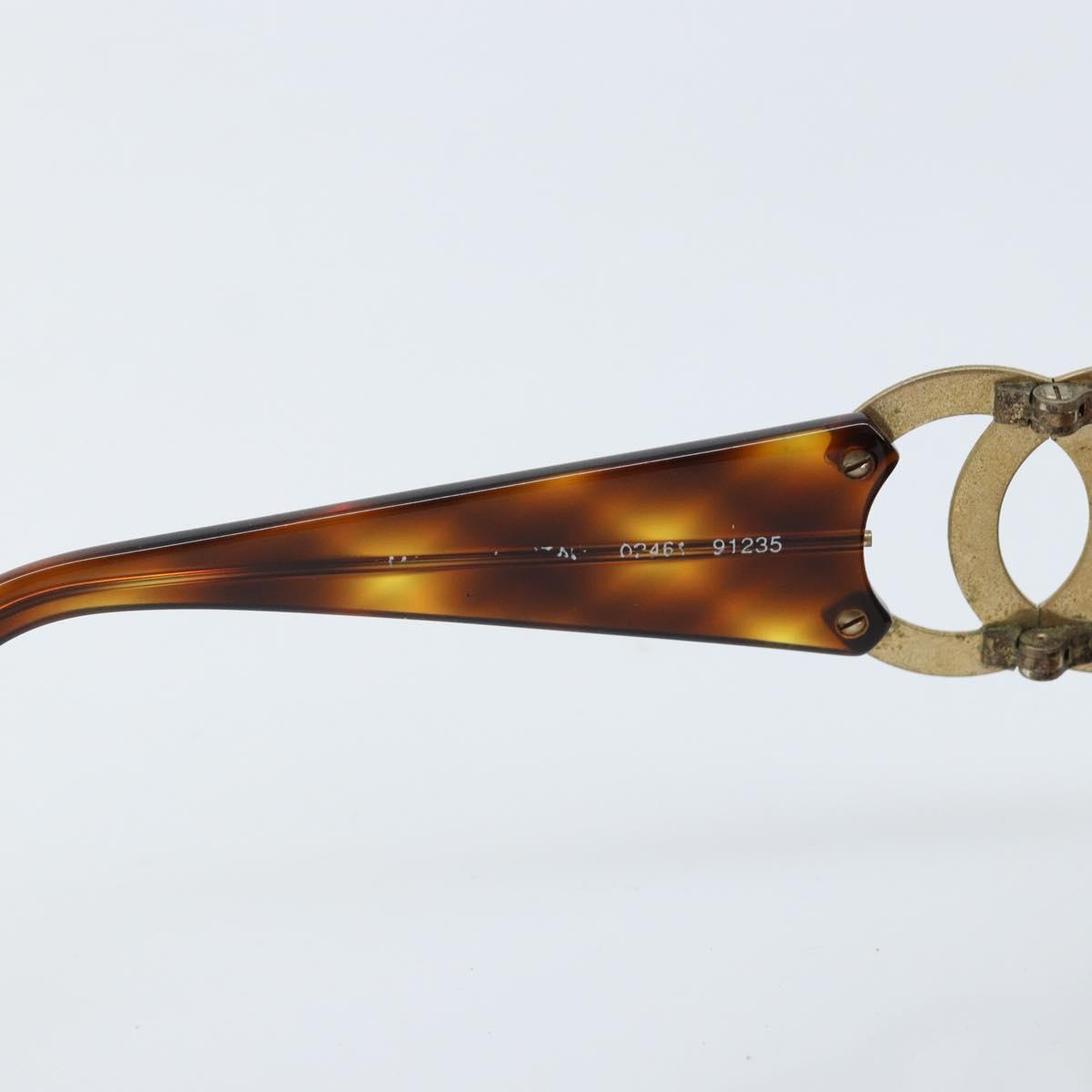 CHANEL Sunglasses plastic Brown CC Auth bs33897