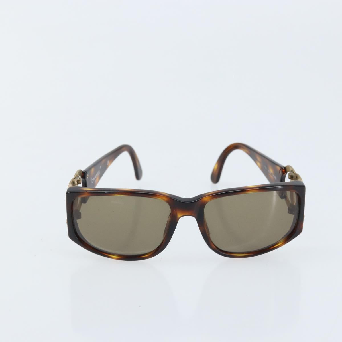 CHANEL Sunglasses plastic Brown CC Auth bs33897