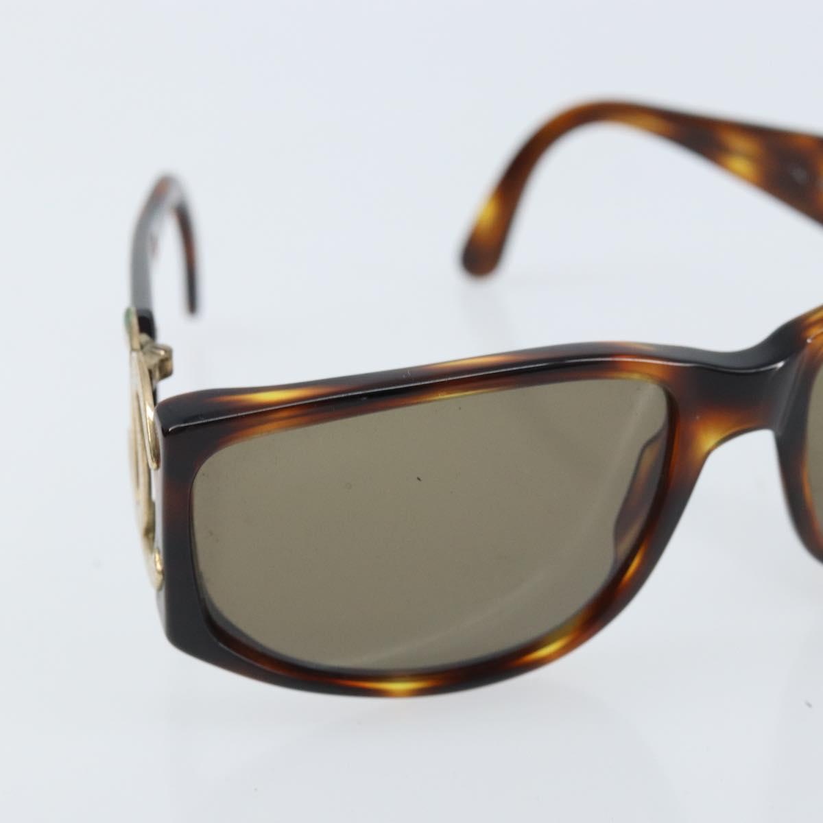 CHANEL Sunglasses plastic Brown CC Auth bs33897