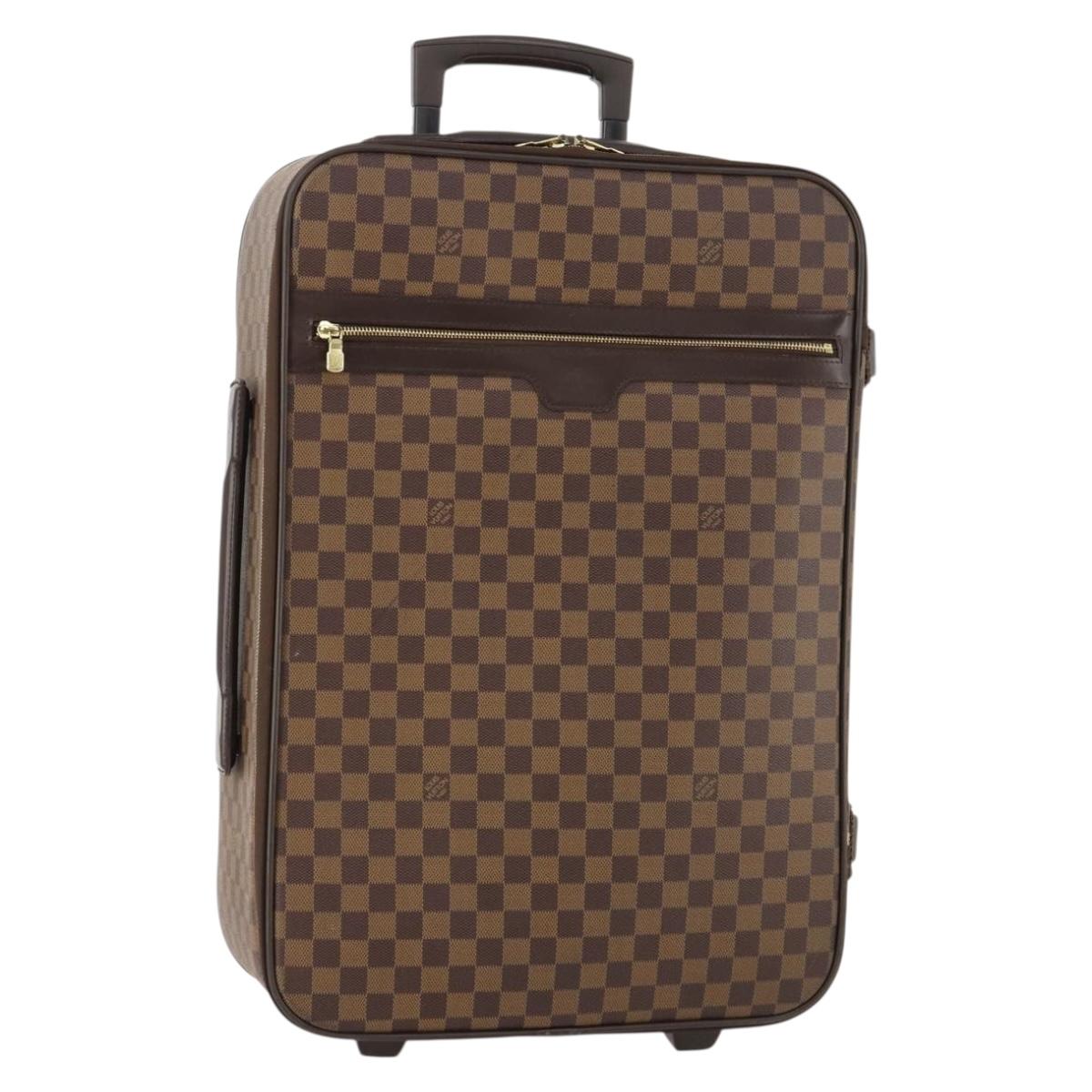 LOUIS VUITTON Damier Ebene Pegas 55 suitcase N23294 LV Auth bs33916A