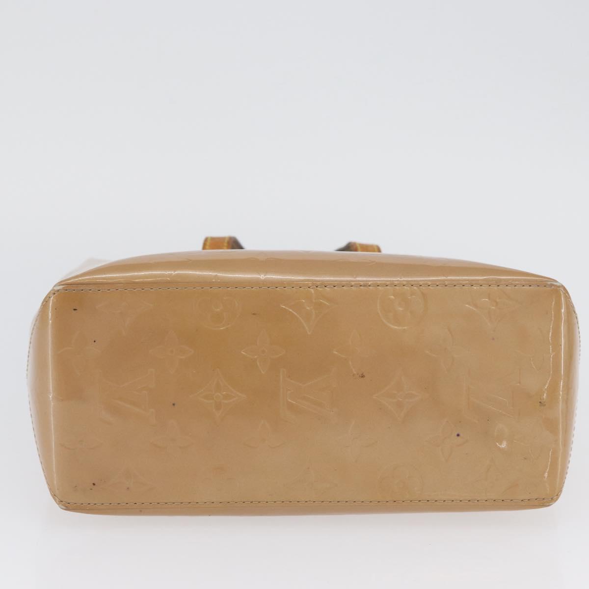 LOUIS VUITTON Monogram Vernis Reade PM Hand Bag Noisette M91334 LV Auth bs33919