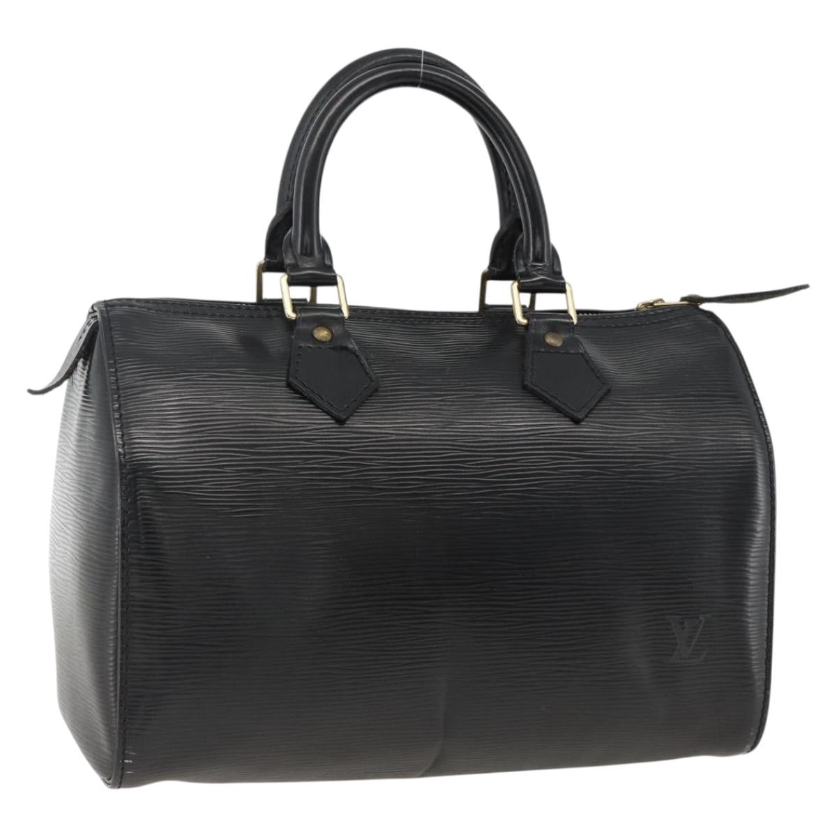 LOUIS VUITTON Epi Speedy 25 Hand Bag Black M59042 LV Auth bs33934