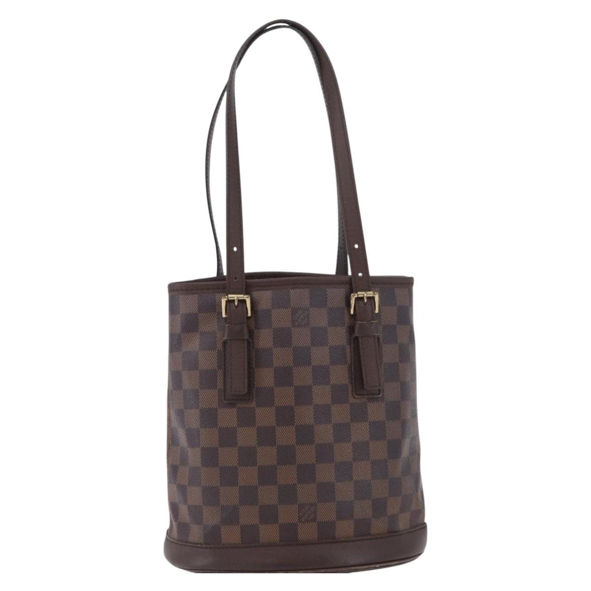 LOUIS VUITTON Damier Ebene Marais Shoulder Bag N42240 LV Auth bs33936