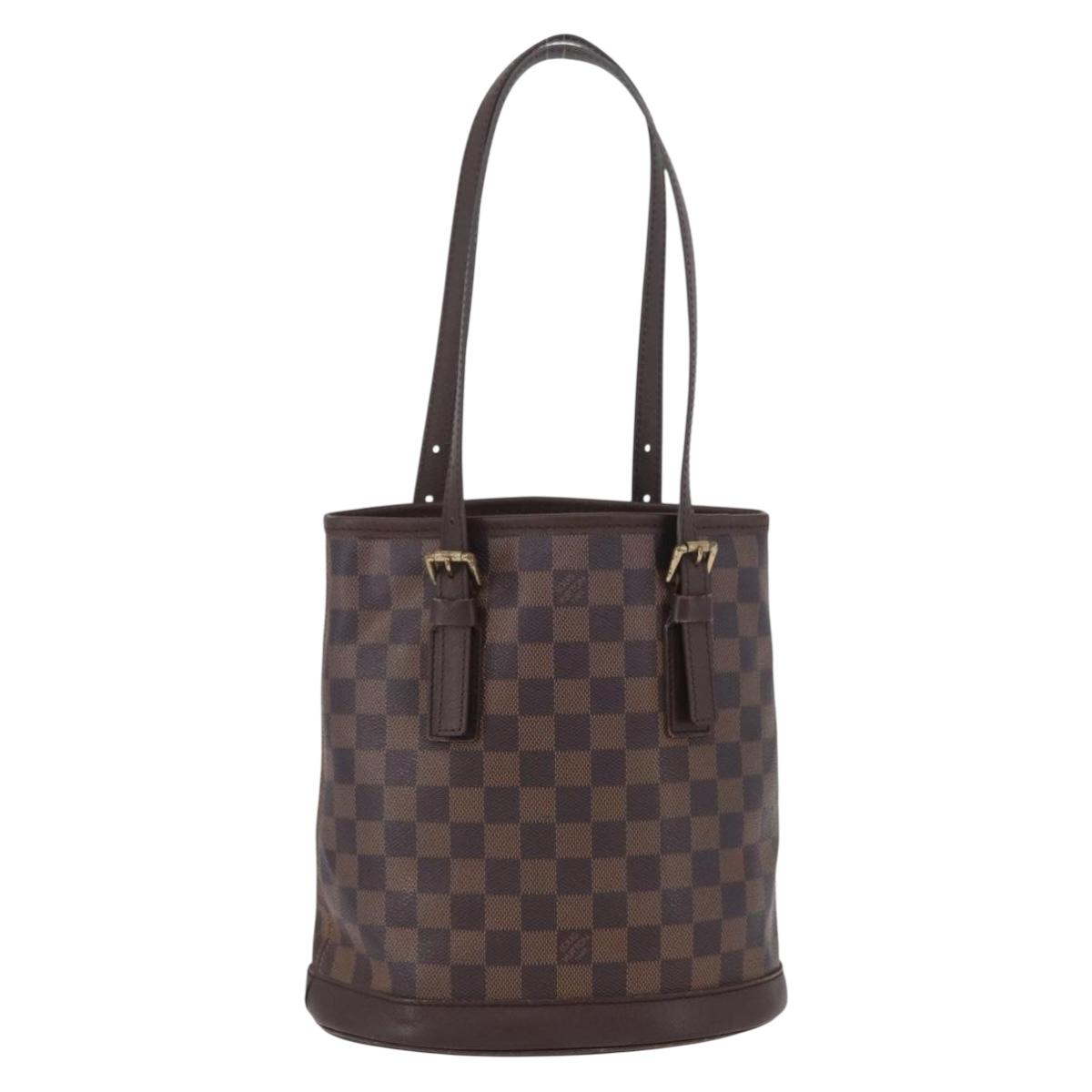 LOUIS VUITTON Damier Ebene Marais Shoulder Bag N42240 LV Auth bs33936