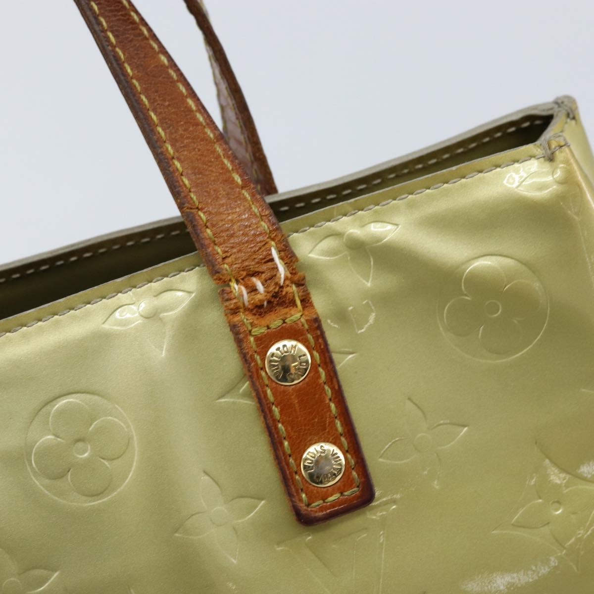 LOUIS VUITTON Monogram Vernis Reade PM Hand Bag Gris M91145 LV Auth bs33944