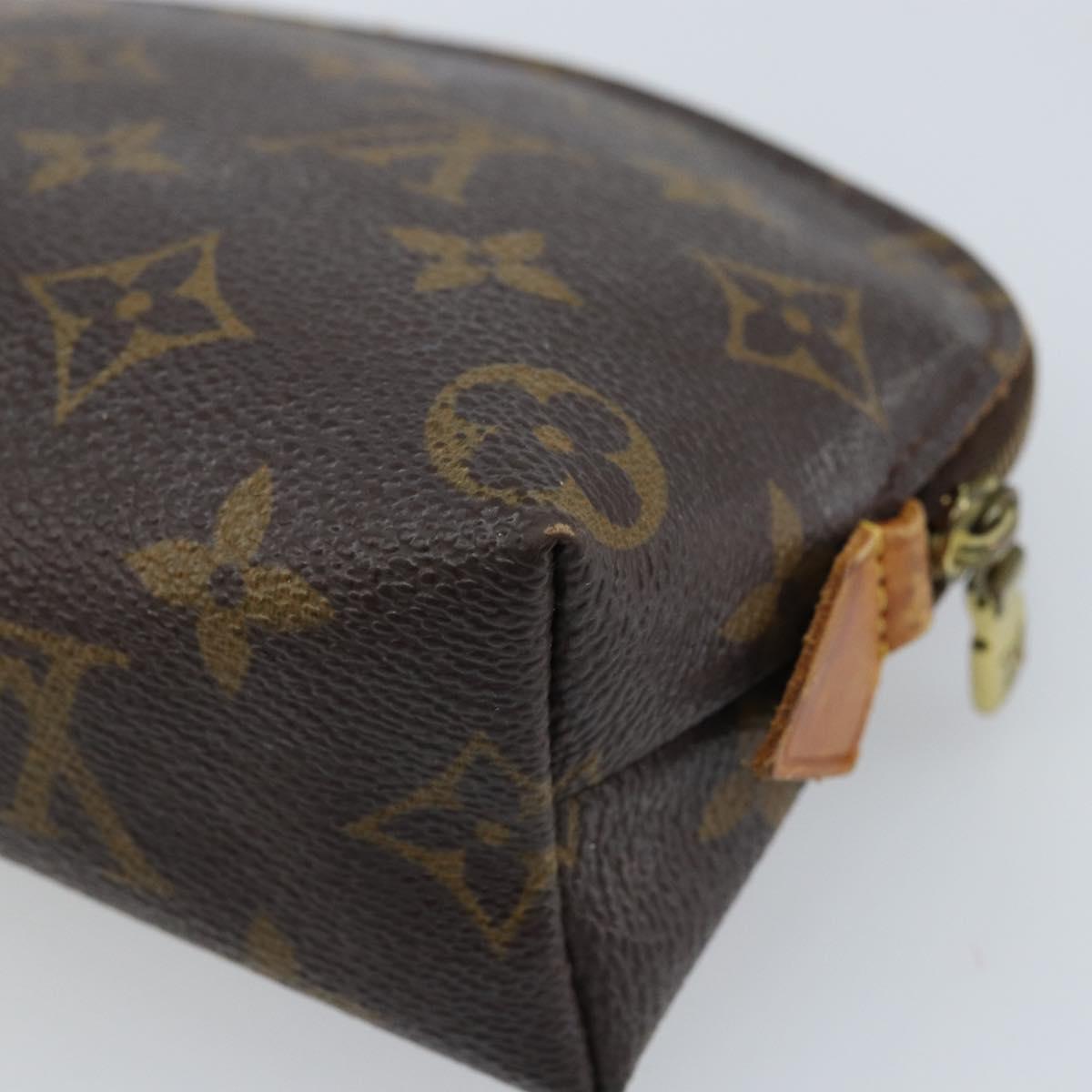 LOUIS VUITTON Monogram Pochette Cosmetic PM Cosmetic Pouch M47515 Auth bs33950