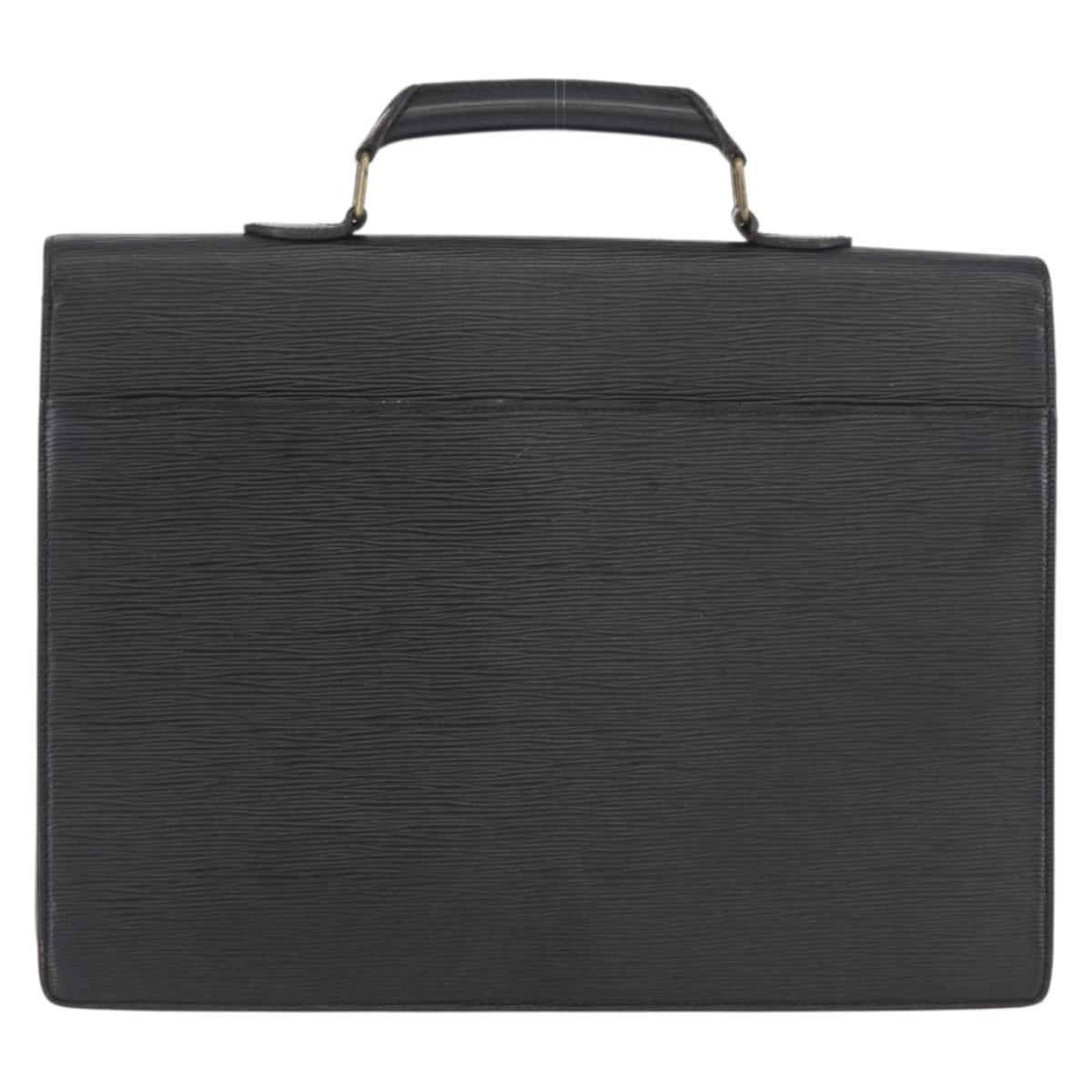 LOUIS VUITTON Epi Serviette Conseiller Business Bag Black M54422 LV Auth bs33953