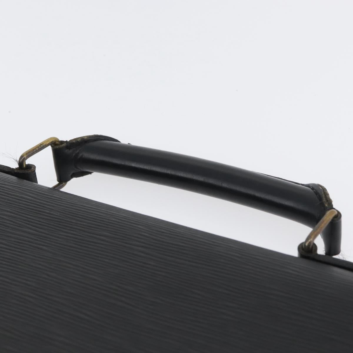LOUIS VUITTON Epi Serviette Conseiller Business Bag Black M54422 LV Auth bs33953