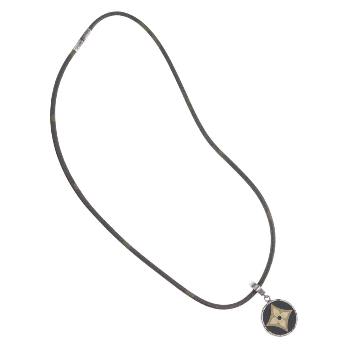 LOUIS VUITTON Monogram Pandantif Necklace M65436 LV Auth bs33954