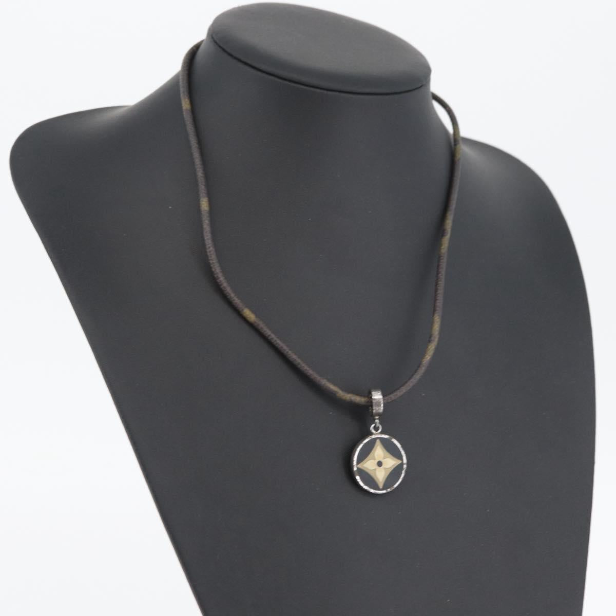 LOUIS VUITTON Monogram Pandantif Necklace M65436 LV Auth bs33954