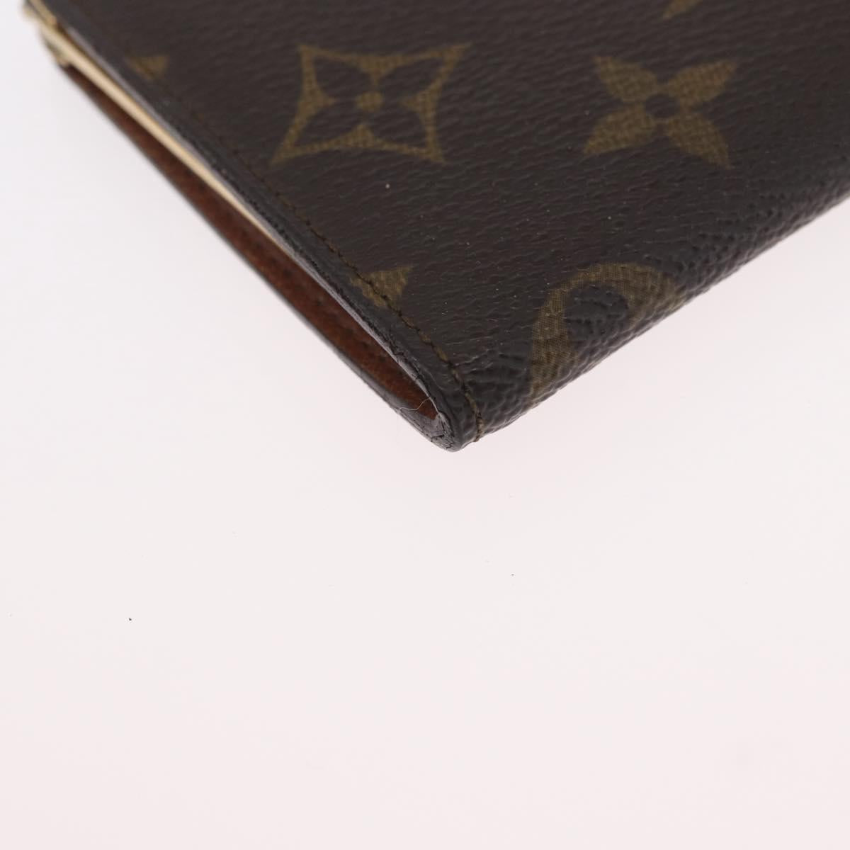 LOUIS VUITTON Monogram Porte Monnaie French Purse Wallet LV Auth bs33957