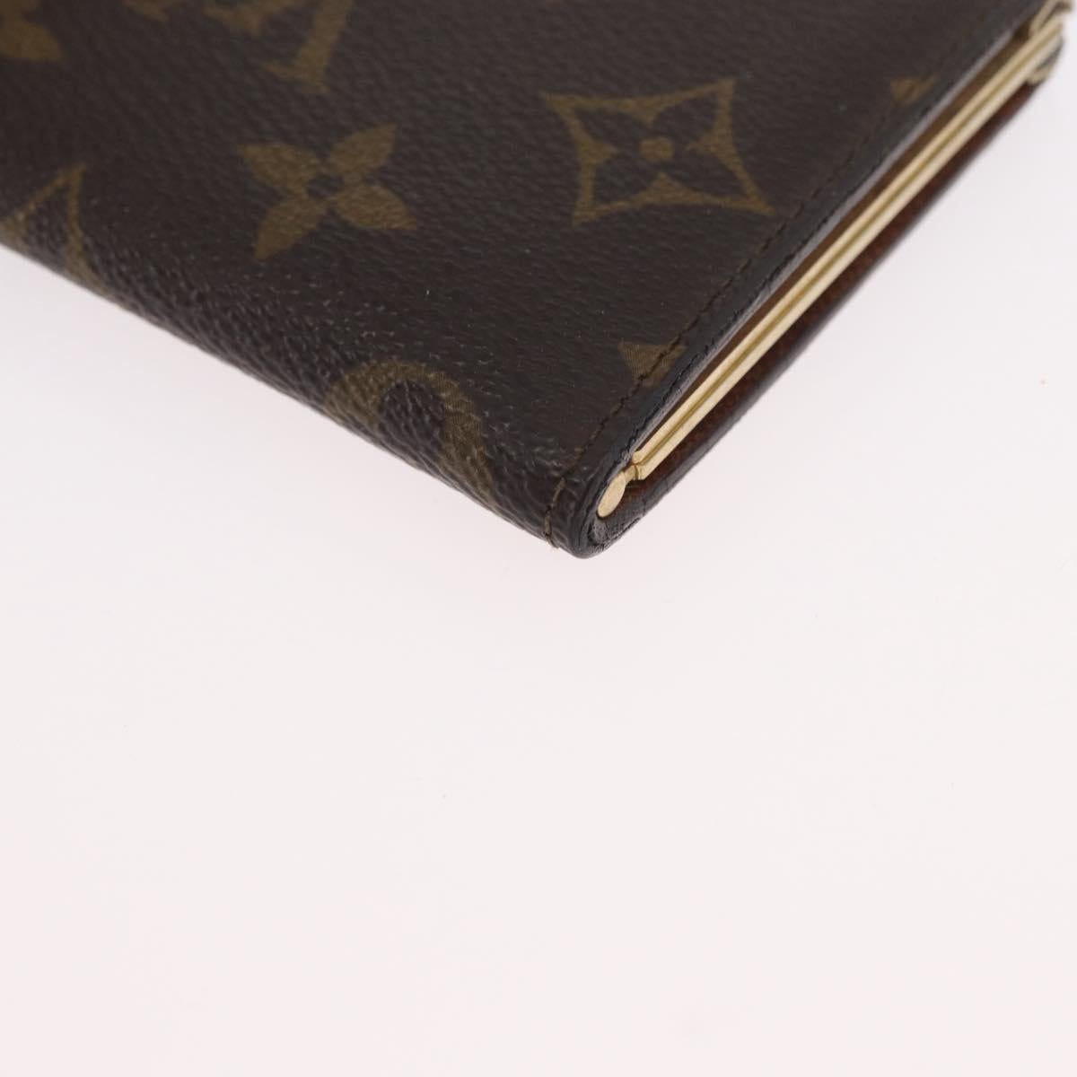 LOUIS VUITTON Monogram Porte Monnaie French Purse Wallet LV Auth bs33957