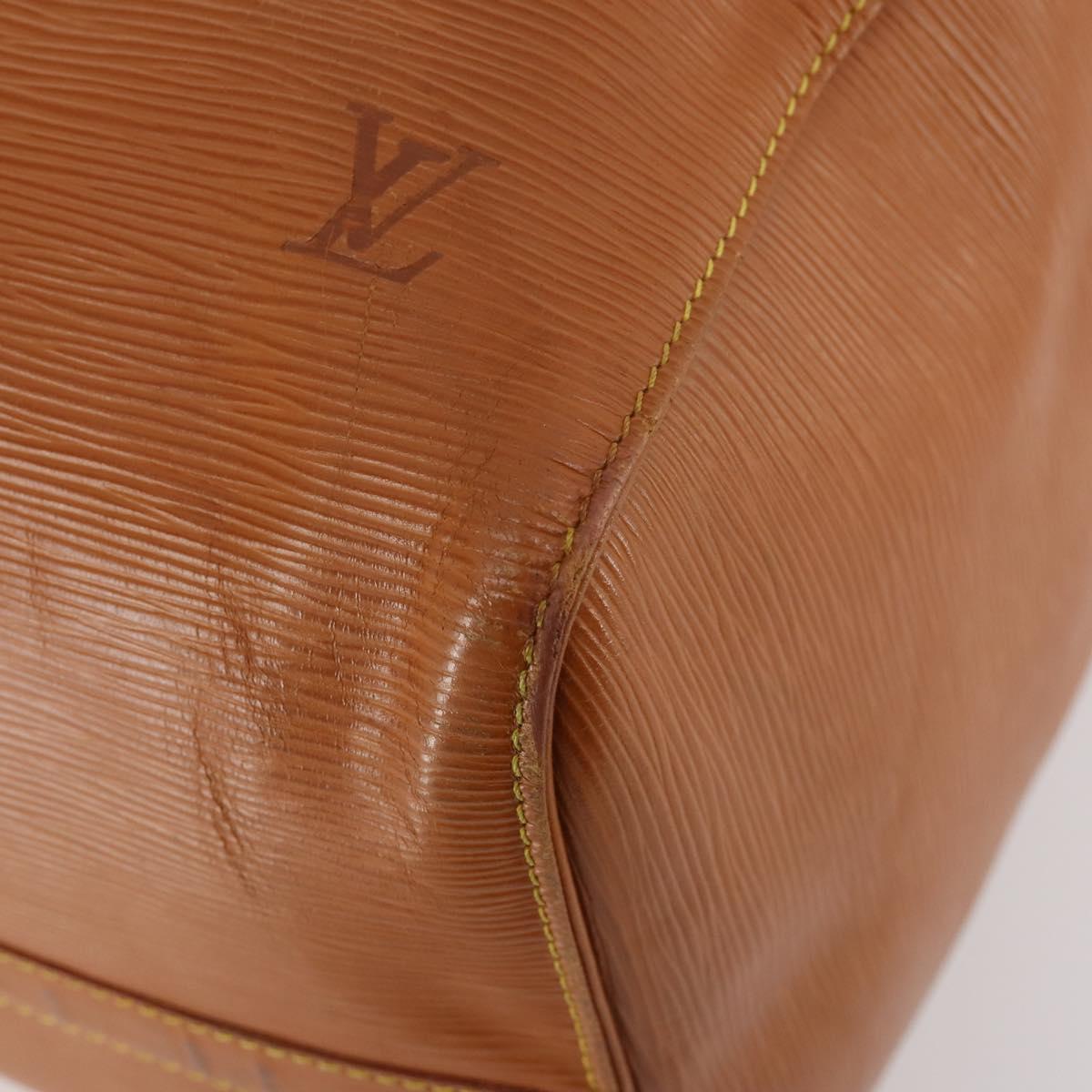 LOUIS VUITTON Epi Keepall 50 Boston Bag Brown M42968 LV Auth bs33962