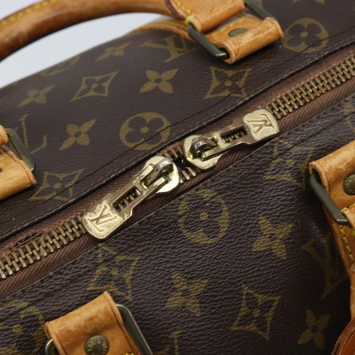 LOUIS VUITTON Monogram Keepall 45 Boston Bag M41428 LV Auth bs33963
