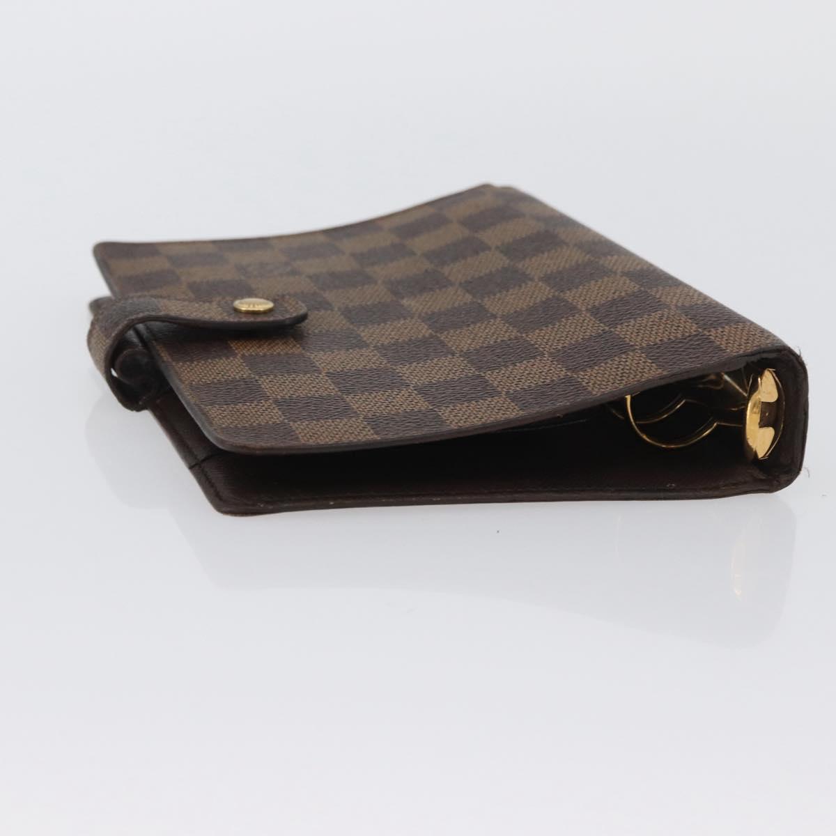 LOUIS VUITTON Damier Ebene Agenda MM Day Planner Cover R20240 LV Auth bs33964
